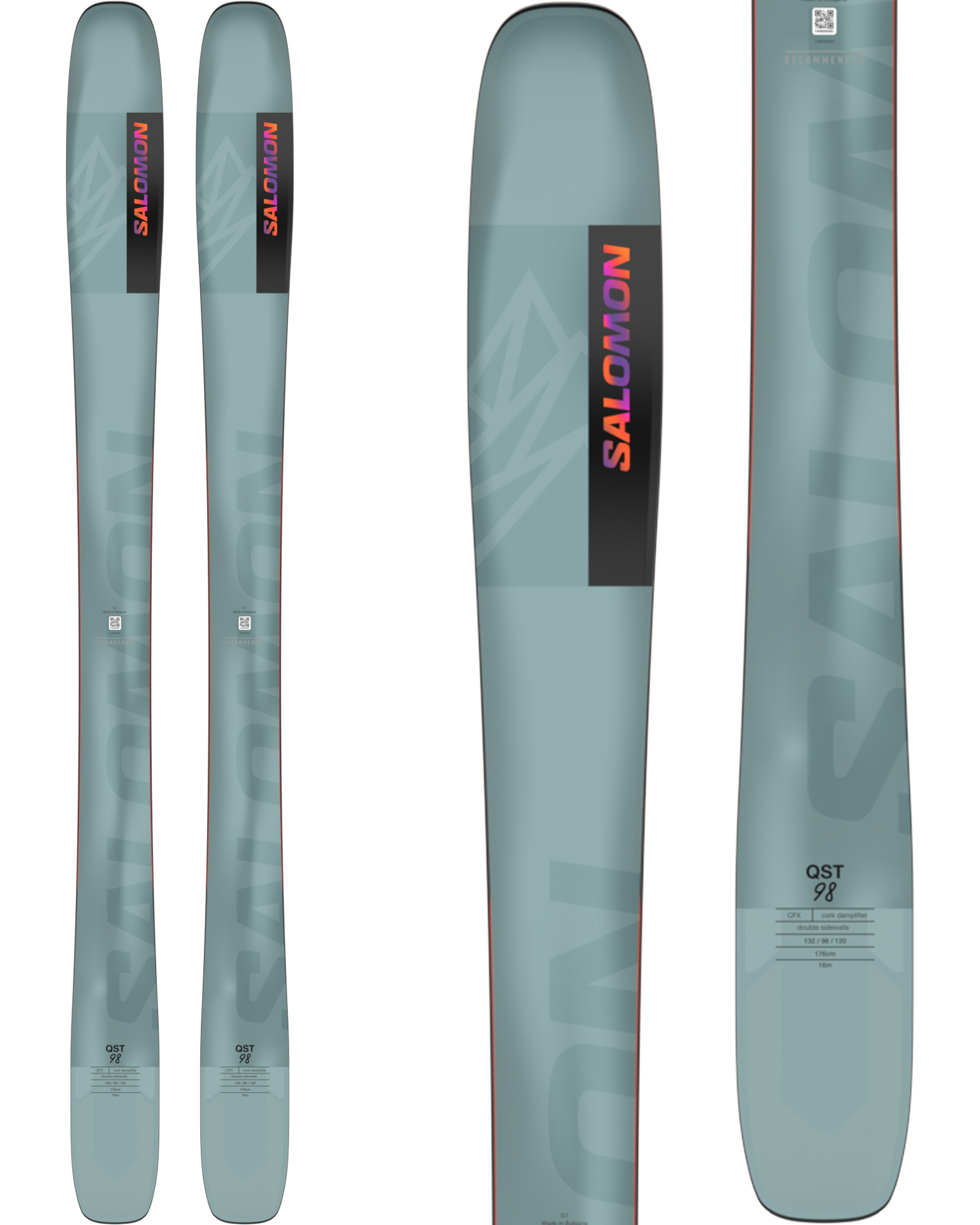 Salomon QST 98 Skis 2024 0