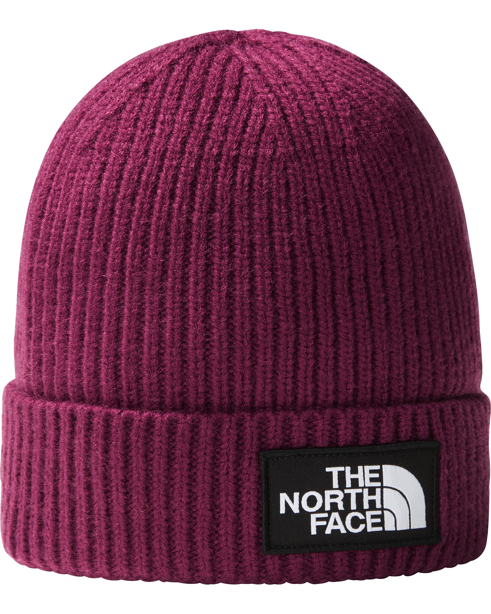 The North Face Logo Box Cuffed Beanie - Boysenberry