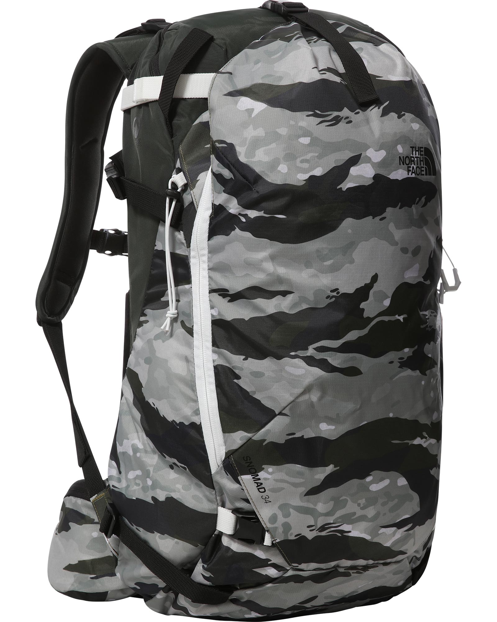 The North Face Snomad 34 Backpack - Rock Green Multi Camo Print S/M
