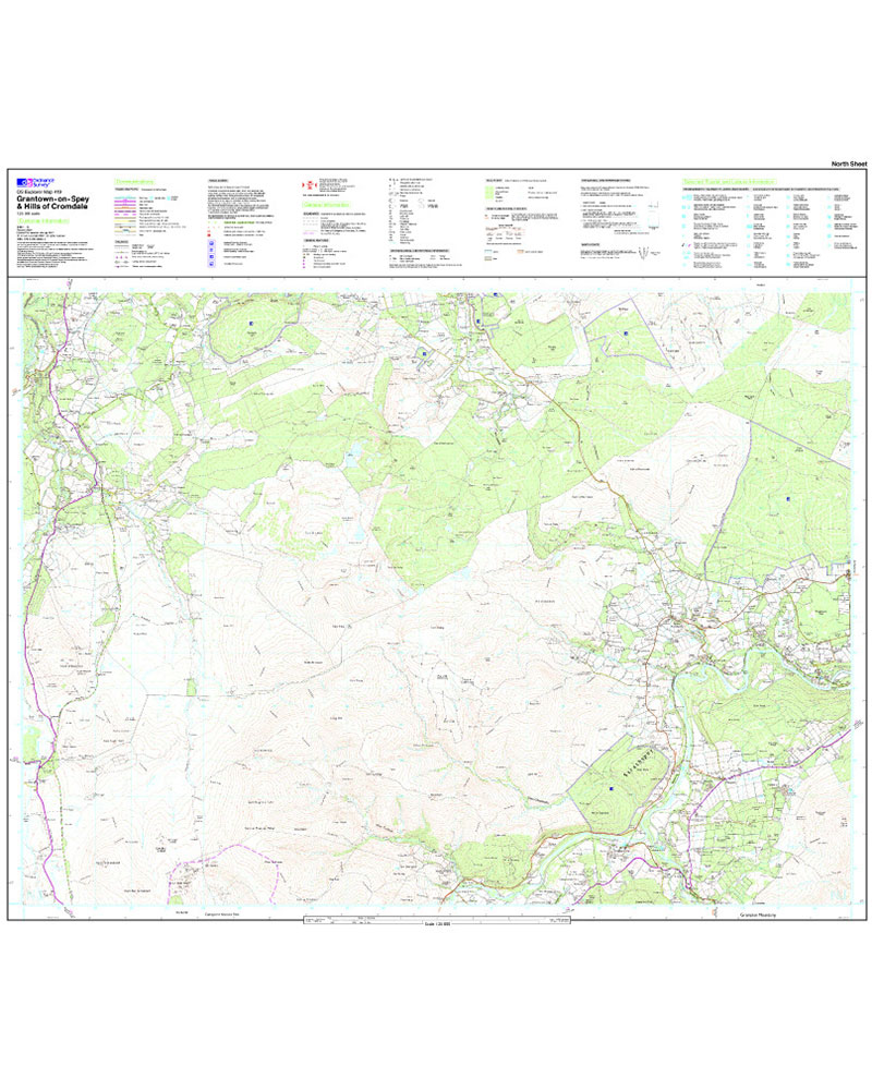 Ordnance Survey Grantown on Spey and Hills of Cromdale   OS Explorer OL419 Map