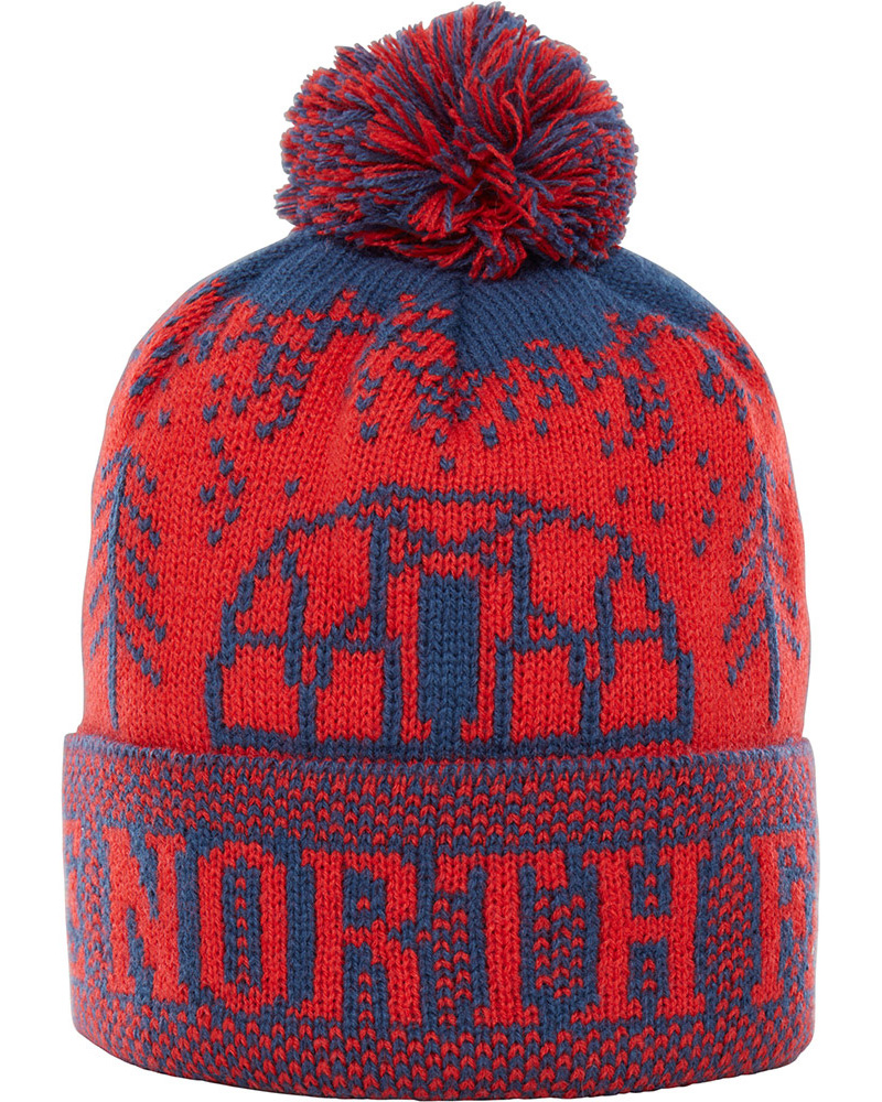 north face fair isle beanie