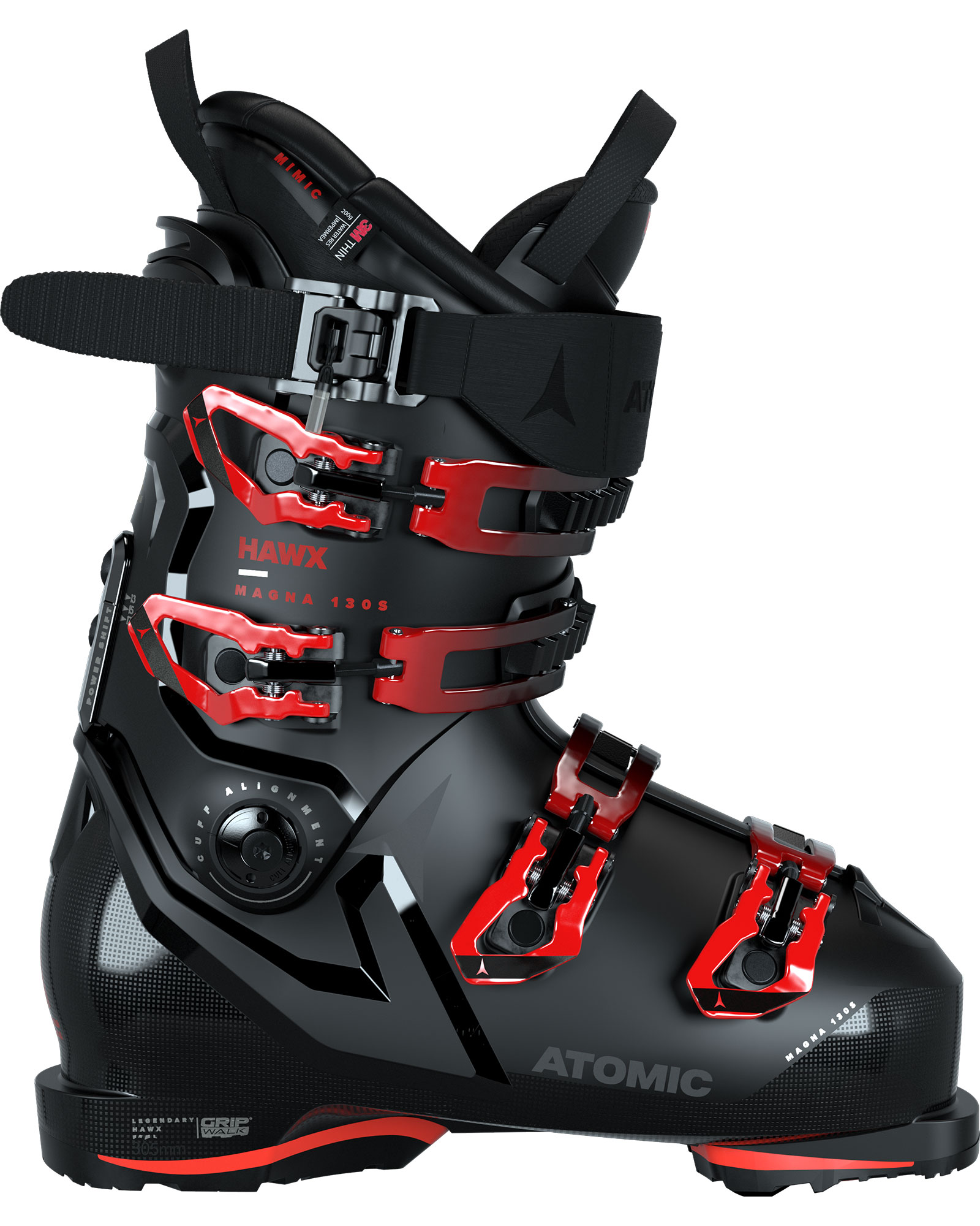 Atomic Hawx Magna 130 S GW Men’s Ski Boots 2024 - Black/Red MP 29.0