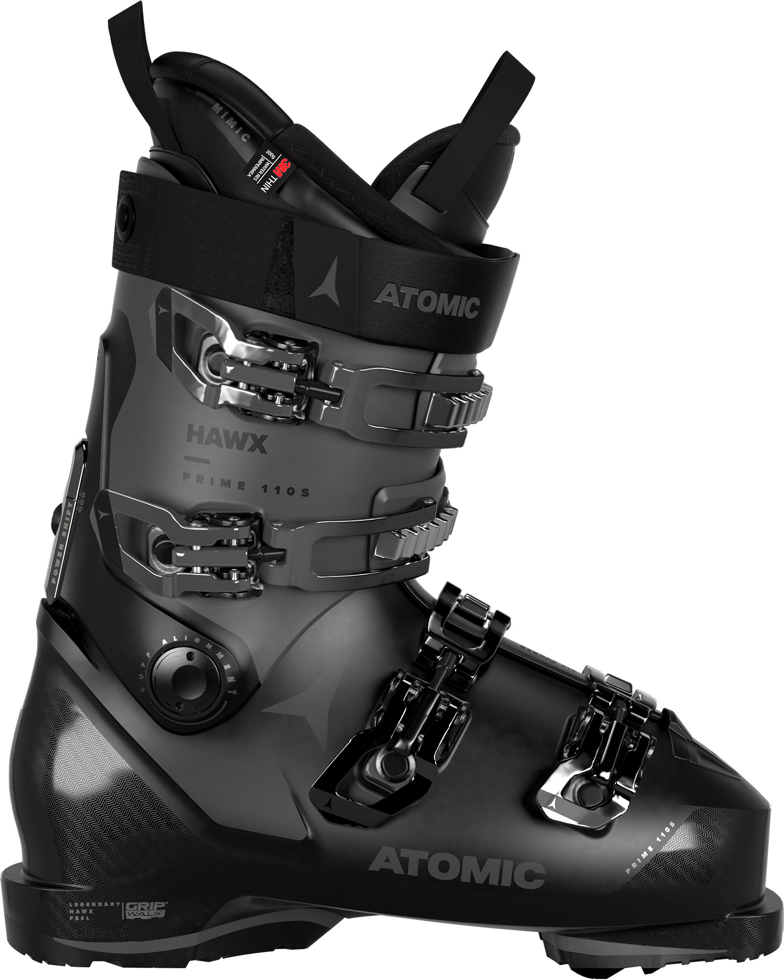 Atomic Hawx Prime 110 S GW Men’s Ski Boots 2024 - Black/Anthracite MP 30.0