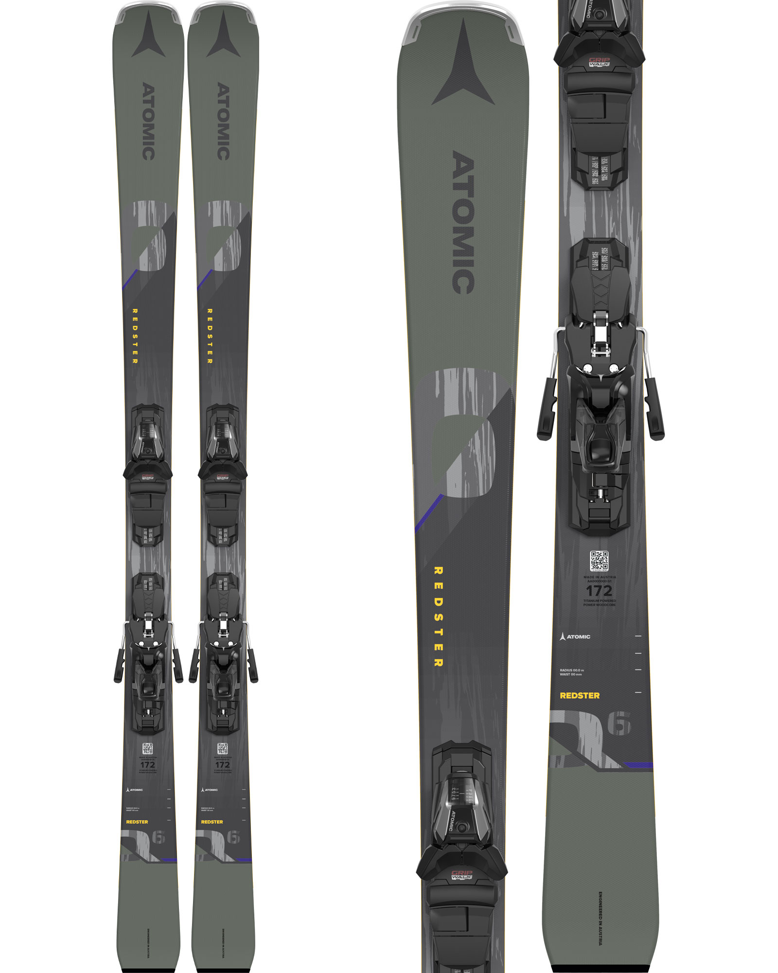 Atomic Redster Q6 Skis + 12 GW Bindings 2024 172cm