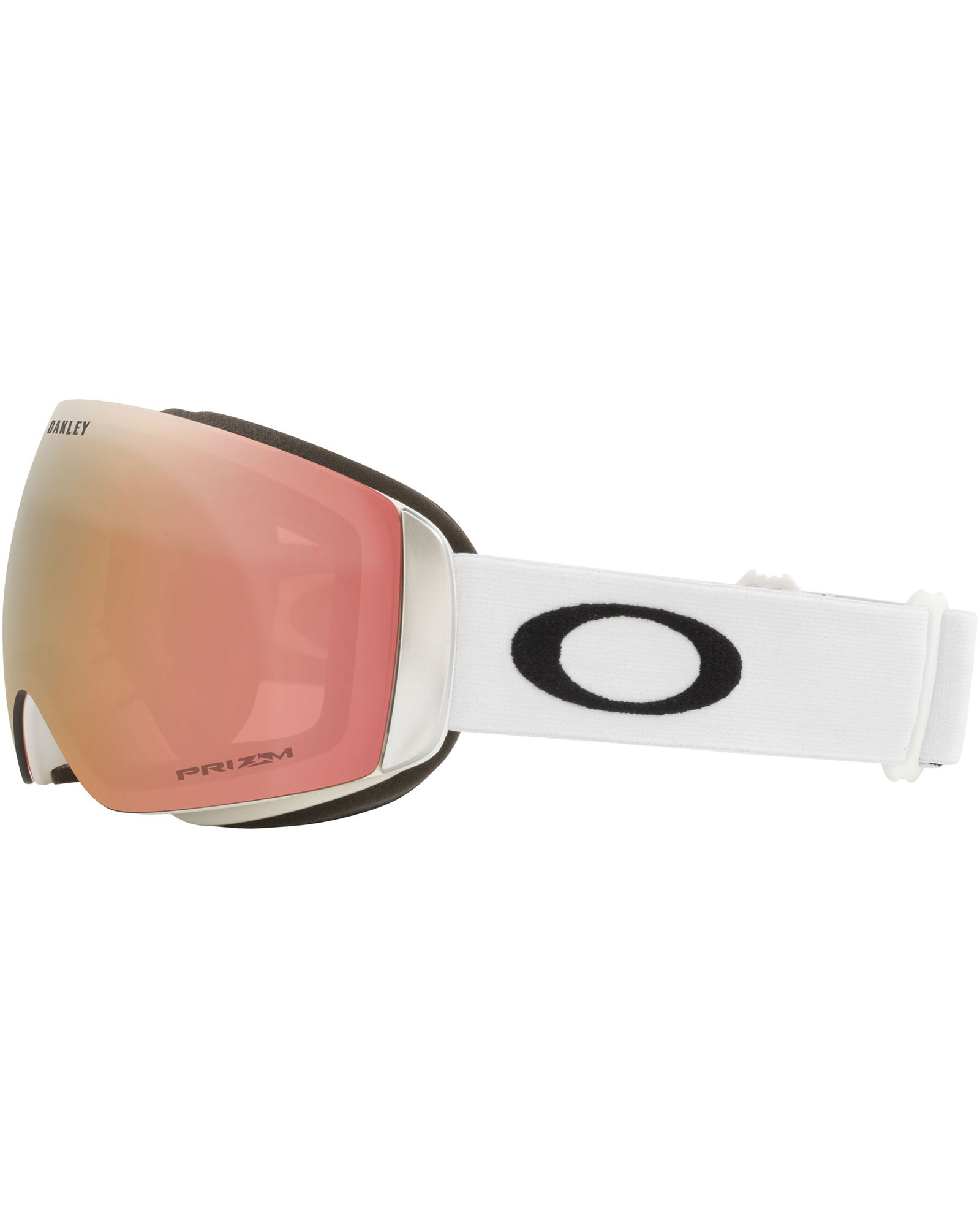 Oakley Flight Deck M Matte White Prizm Rose Gold Iridium Goggles Ellis Brigham