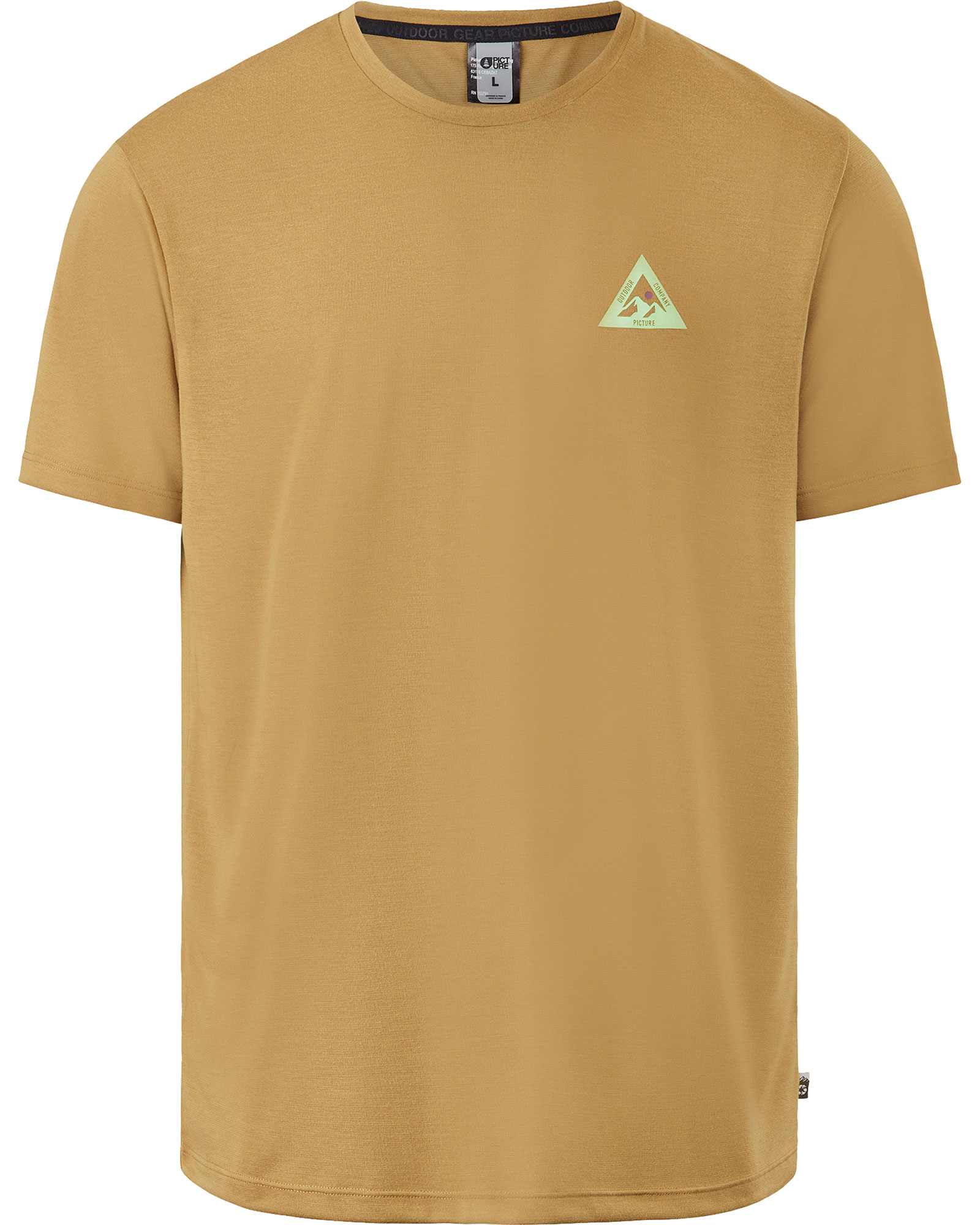 Picture Timont Urban Men’s Tech T Shirt - Dull Gold XL