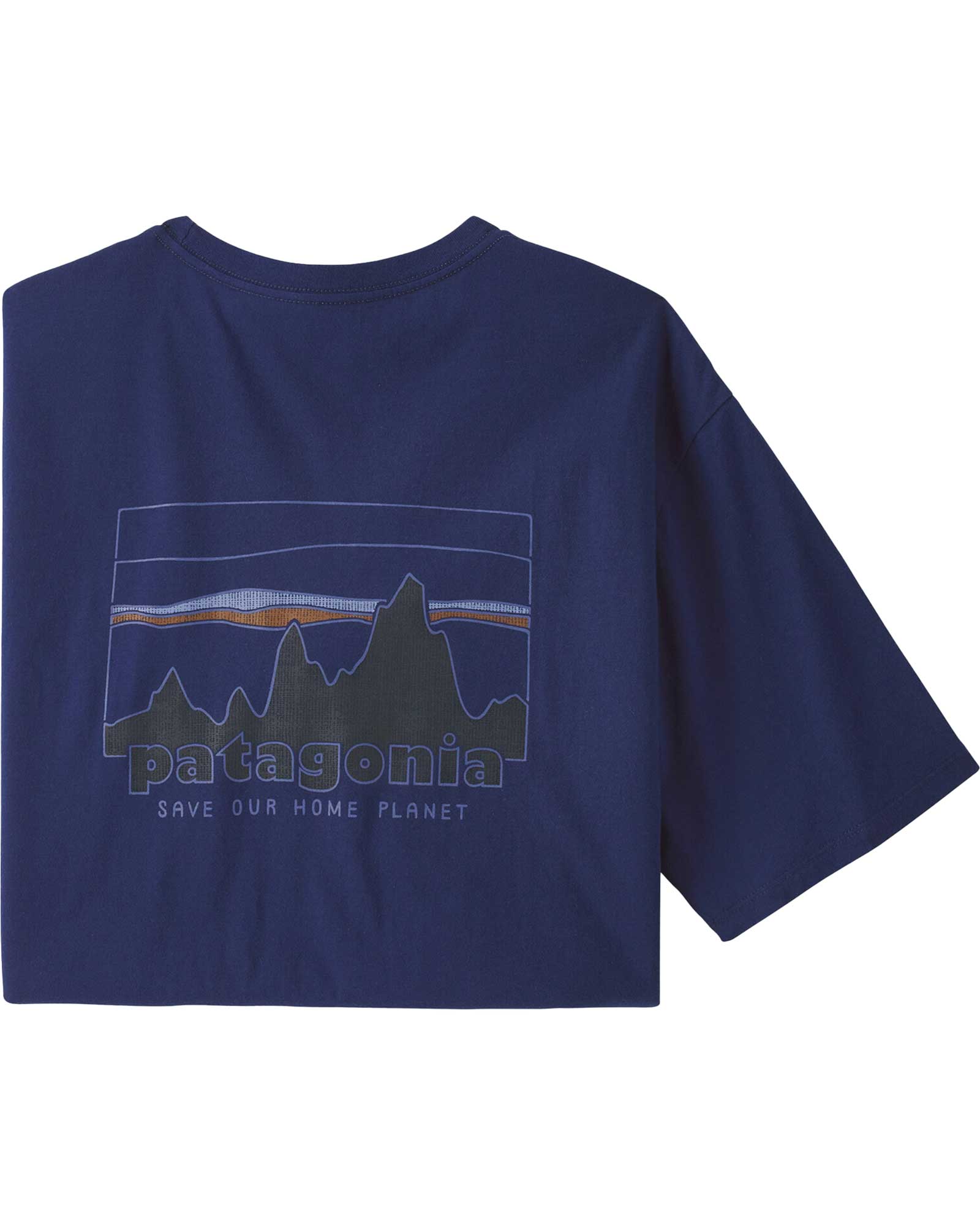 Patagonia Men’s ’73 Skyline Responsibili Tee - Sound Blue L
