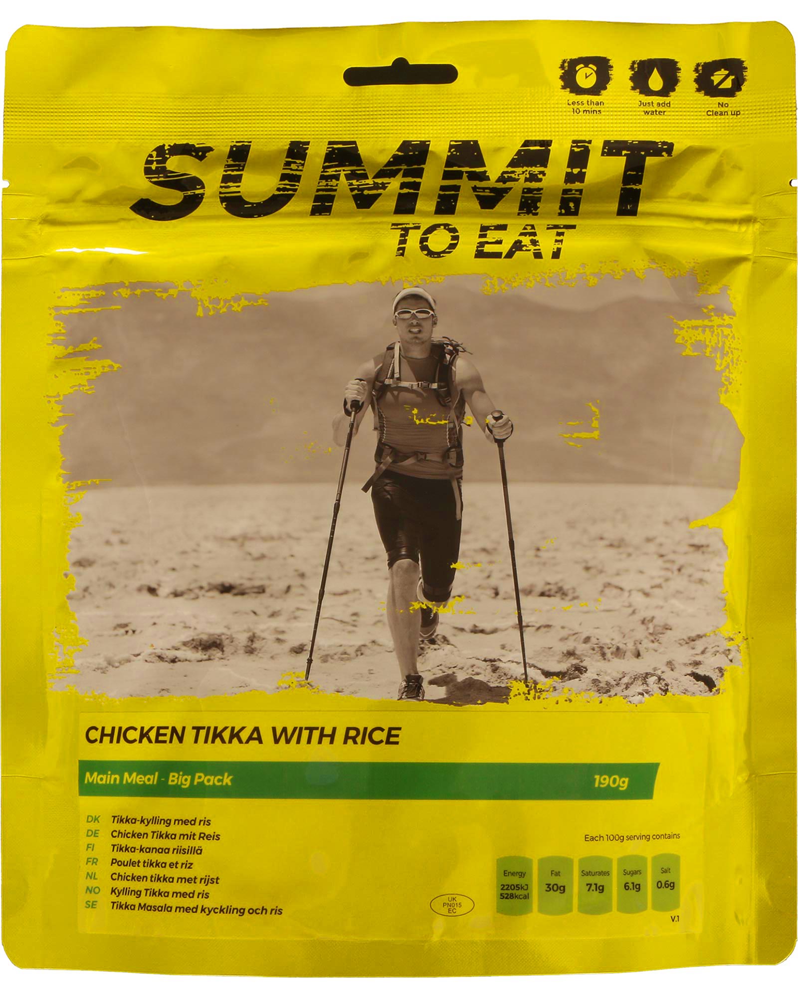 Summit to Eat Chicken Tikka with Rice   Big Pack Camping Food