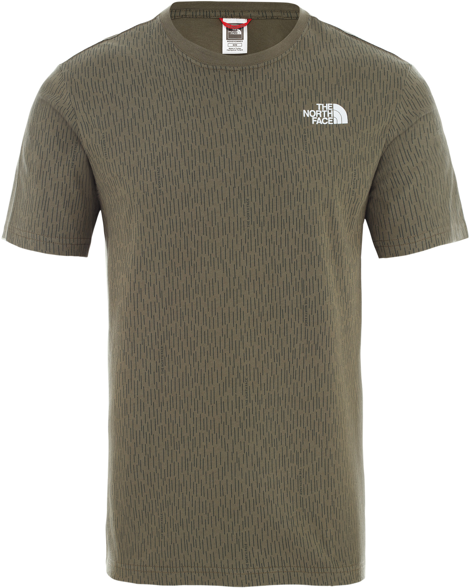 The North Face Red Box Men’s T Shirt - Burnt Olive Green Camo Print XS