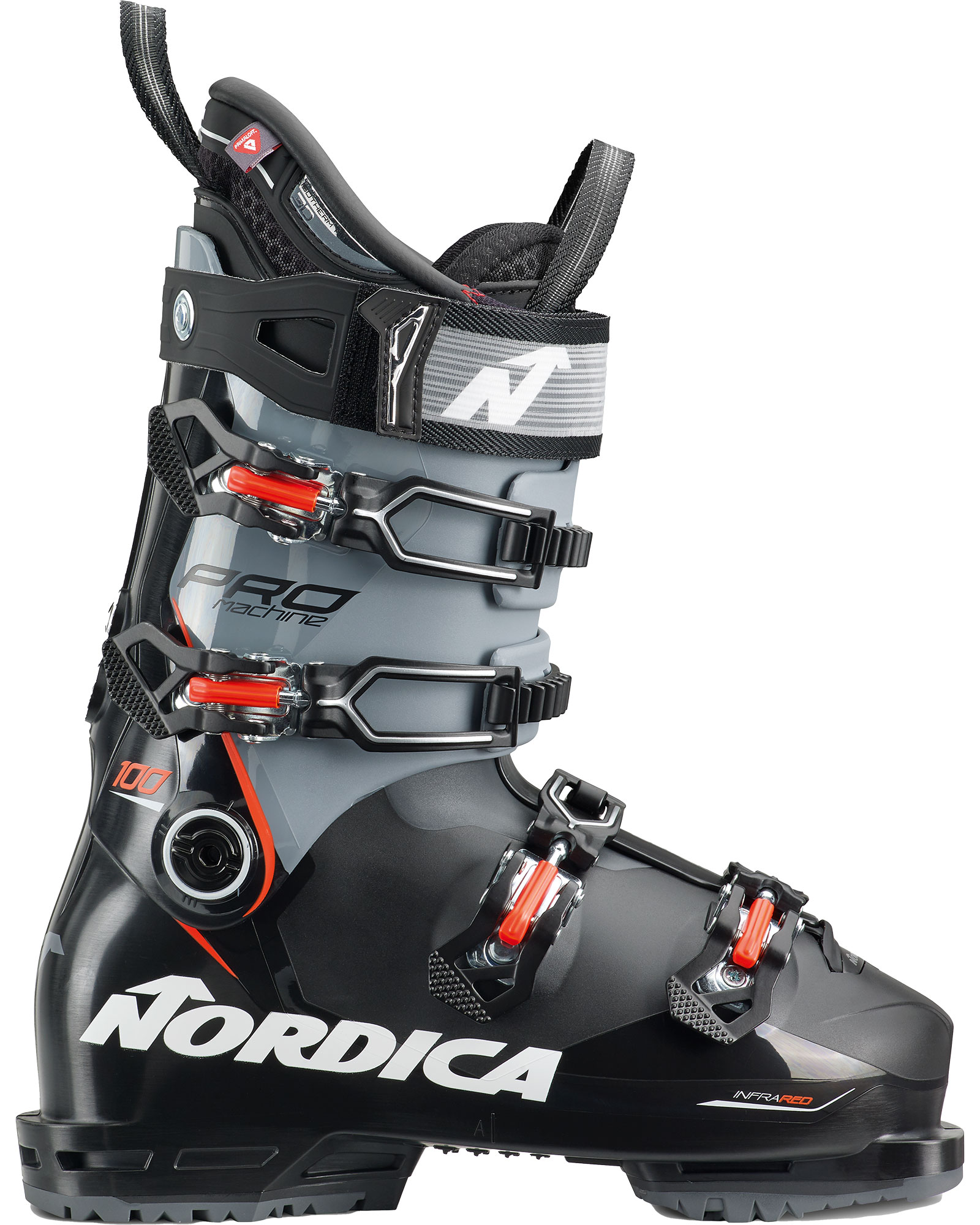 Nordica Promachine 100 GW Men’s Ski Boots 2024 - Black Grey Red MP 29.5