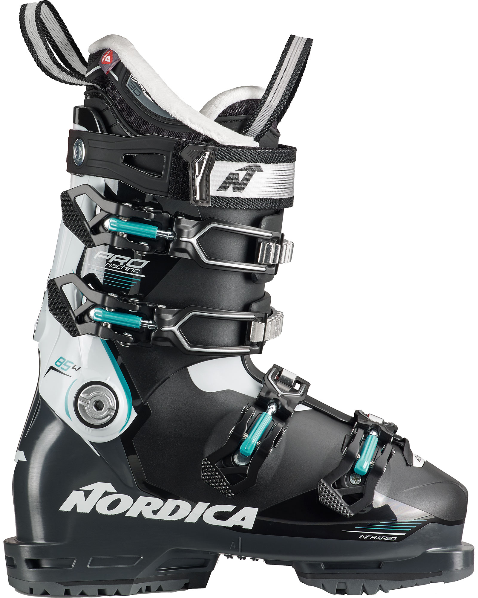 Nordica Promachine 85 GW W Women’s Ski Boots 2024 - Black White Green MP 26.5