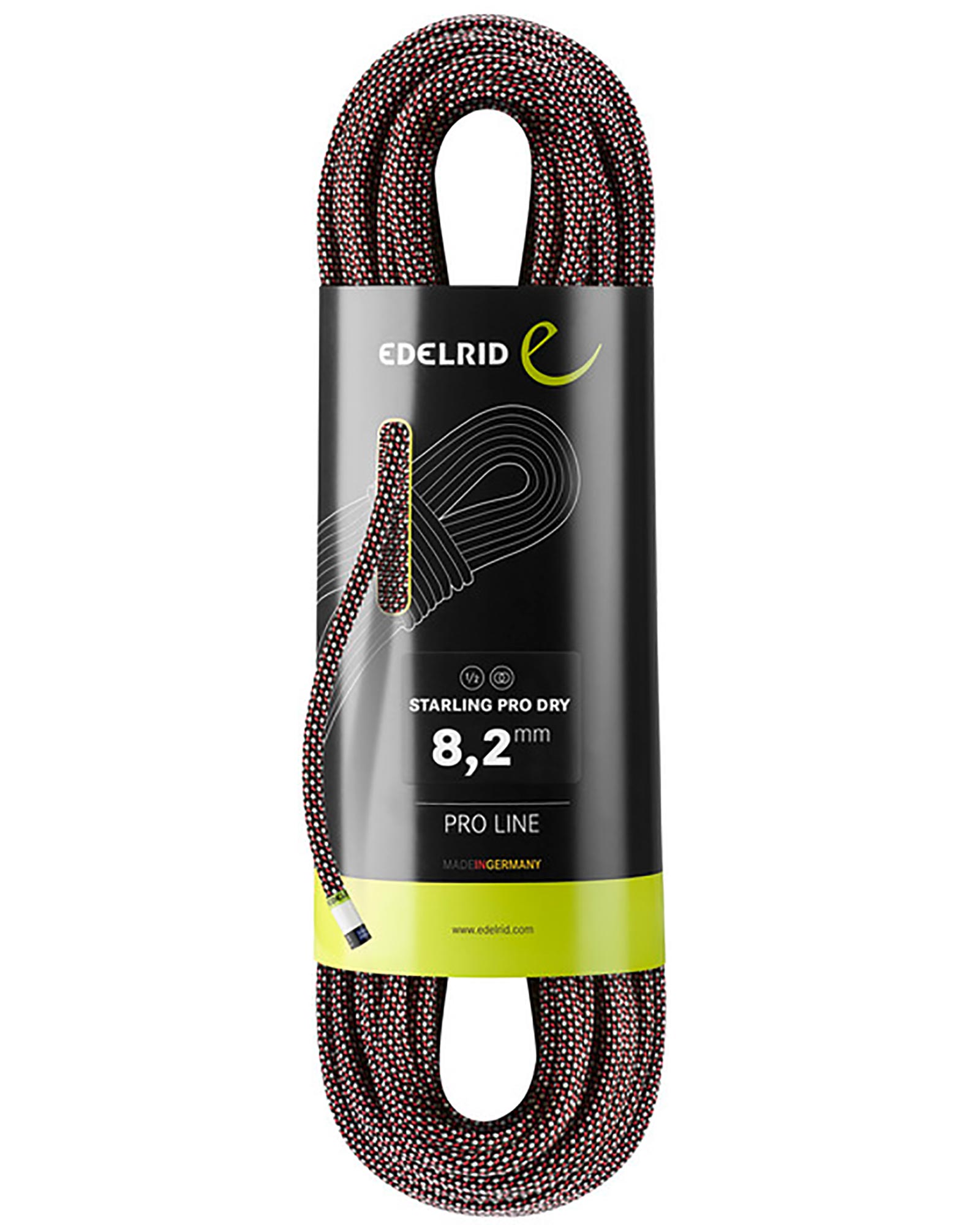 Edelrid Starling Pro Dry 8.2mm x 50m Rope - Night 50m
