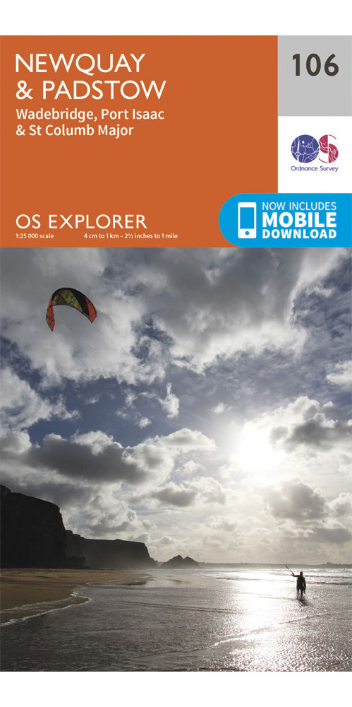 Ordnance Survey Newquay & Padstow   OS Explorer 106 Map