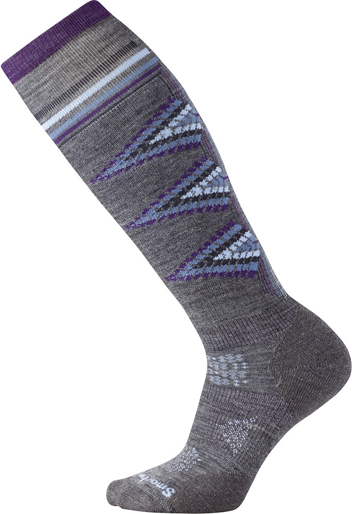 Smartwool Merino Women’s PhD Light Pattern Socks - Medium Grey S