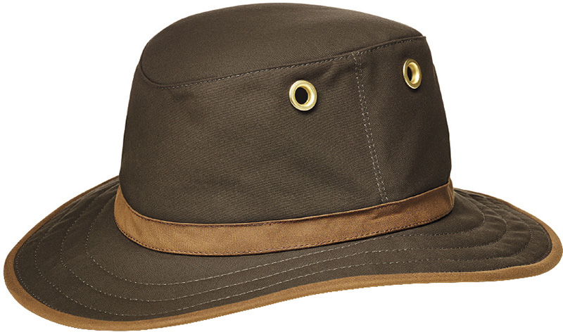 Tilley Outback Waxed Cotton Hat - Olive 7