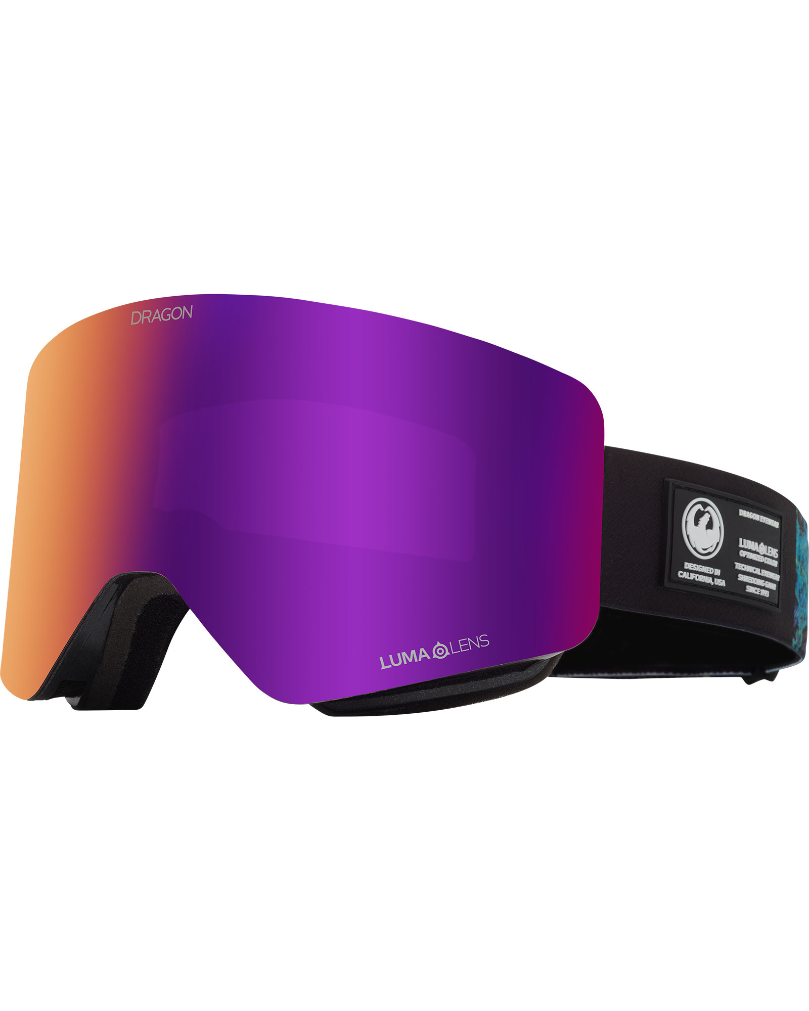 Dragon R1 Black Pearl / Lumalens Purple Ionized + Lumalens Amber Goggles - Black Pearl