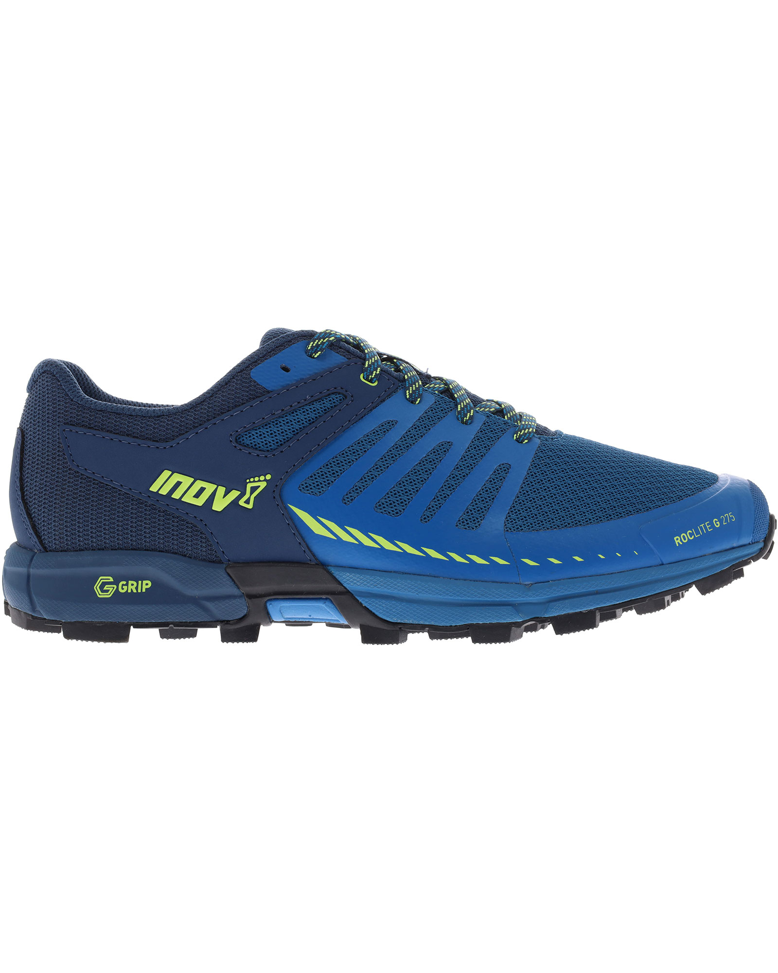 Inov 8 Roclite G 275 V2 Men’s Trail Shoes - Blue/Navy/Lime UK 11.5