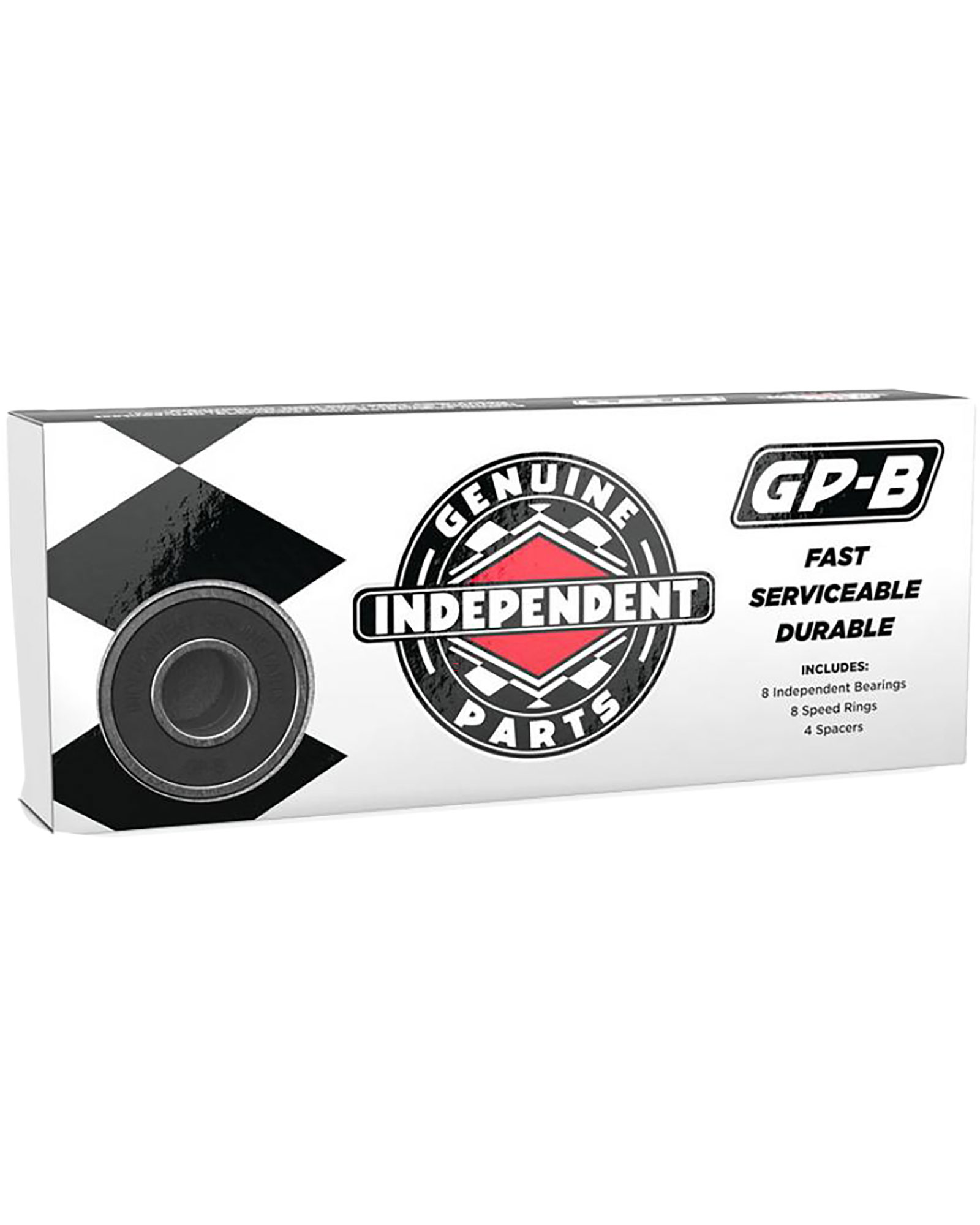 Independent Genuine Parts GP-B Black 8mm Skateboard Bearings