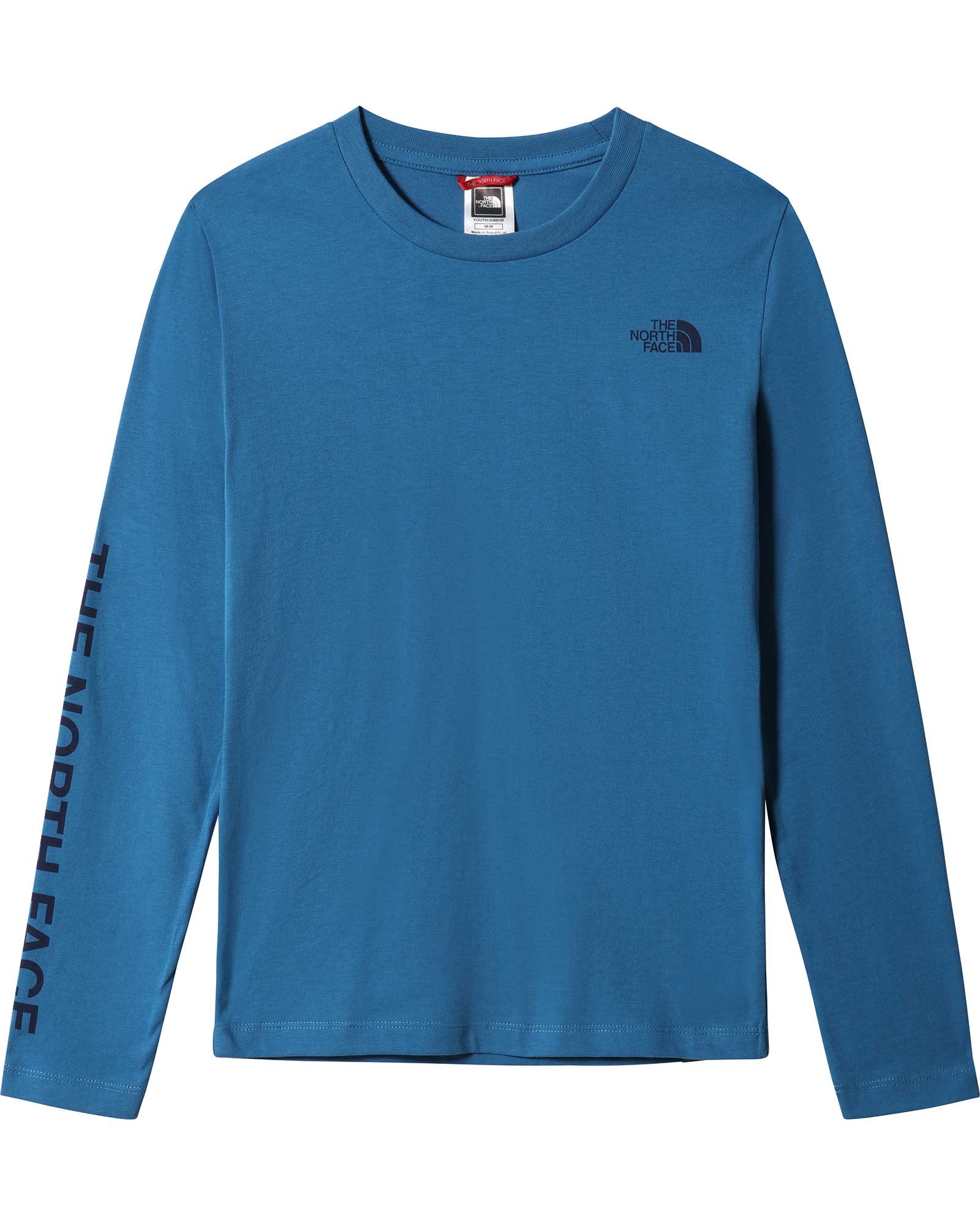 The North Face Youth Youth Long Sleeve Simple Dome Kids’ T Shirt - Banff Blue L