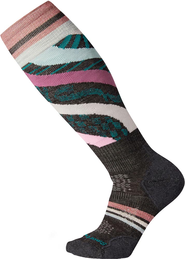 Smartwool Women’s PhD Light Pattern Socks - Charcoal S