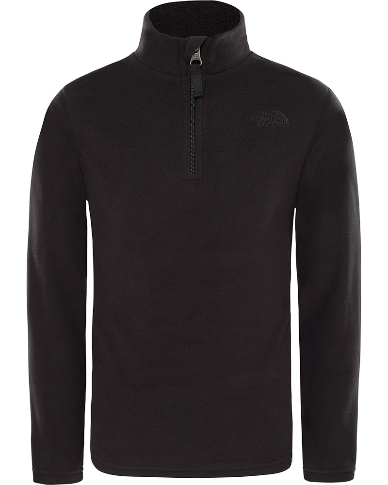 the north face youth glacier zip neck fleece