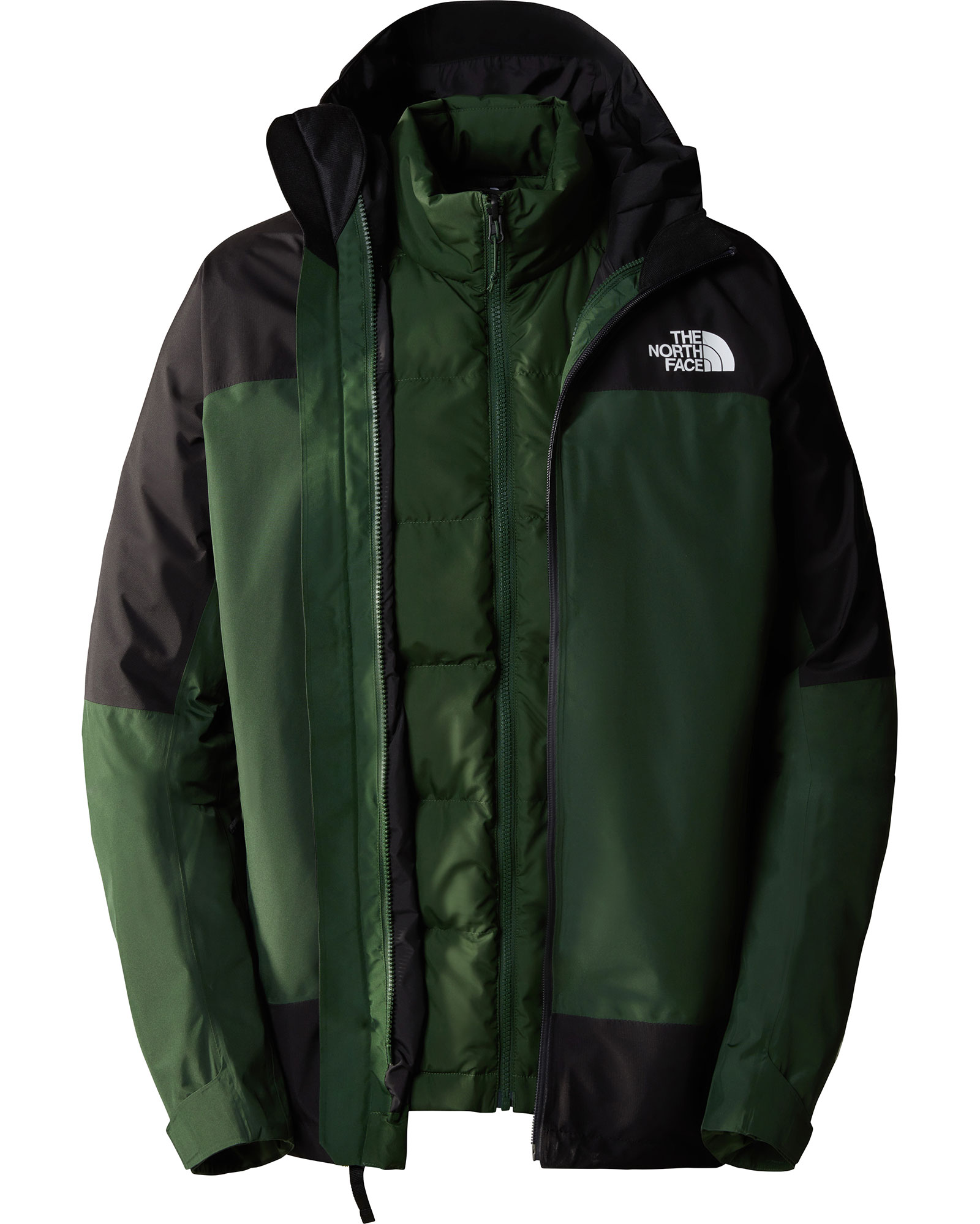 The North Face Men’s Mountain Light Triclimate GORE TEX Jacket - Pine Needle-TNF Black S