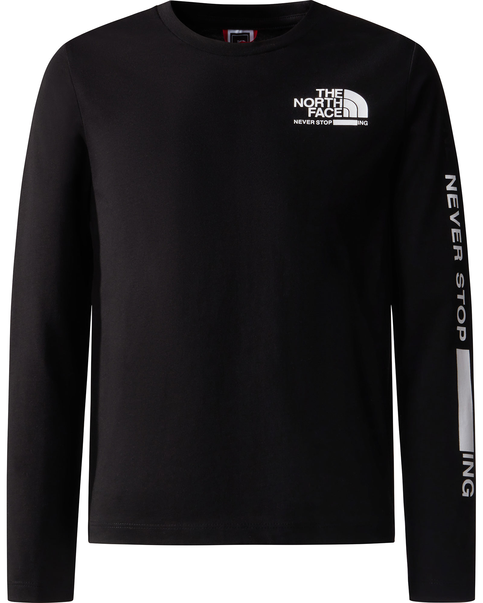 The North Face Youth Graphic Long Sleeved T Shirt 2 - TNF Black XXL