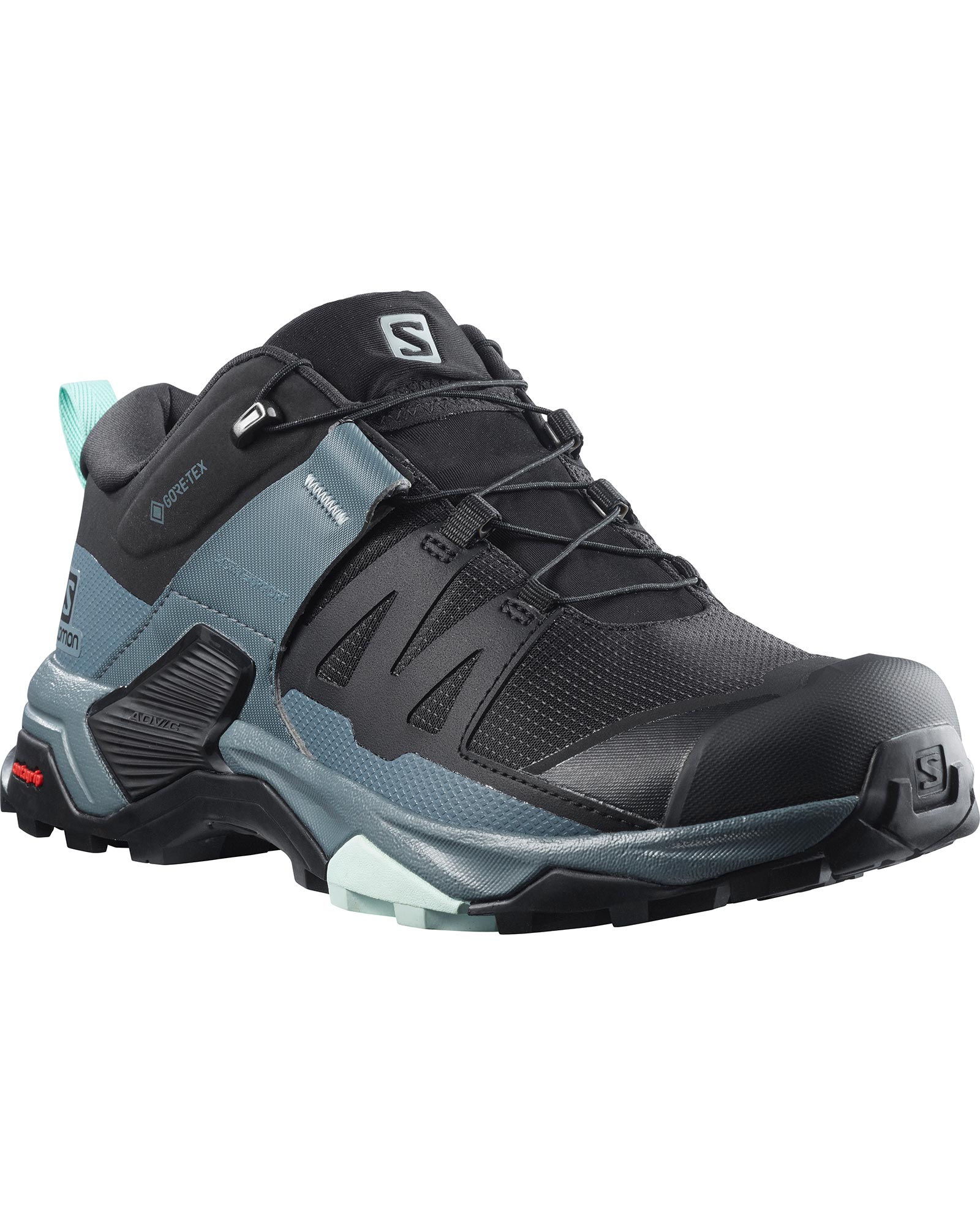Salomon X Ultra 4 GORE TEX Women’s Shoes - Black/Stormy Weather/Opal Blue UK 7.5