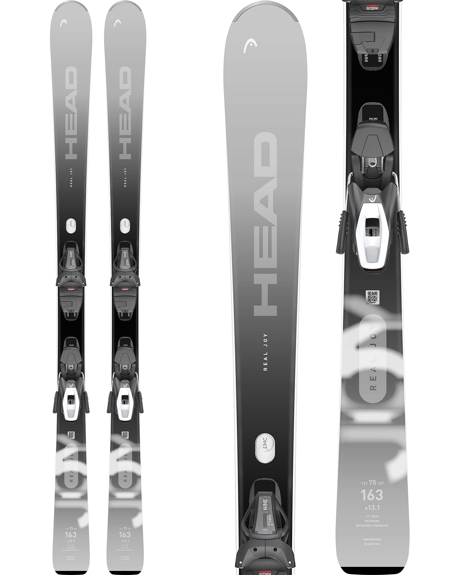 Head Real Joy Skis + Joy 9 GW Bindings Ellis Brigham