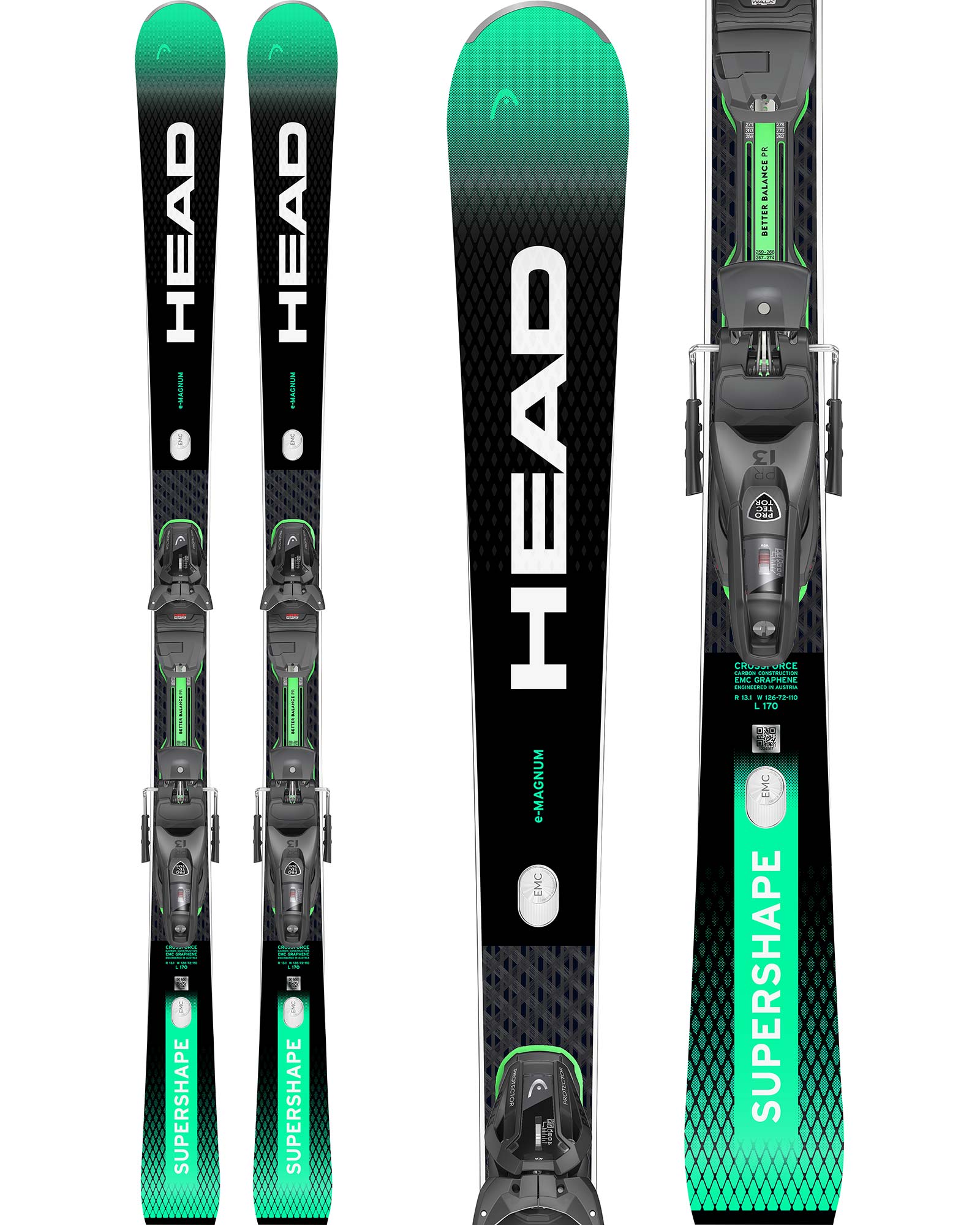 Head Supershape e-Magnum Skis + Protector PR 13 GW Bindings 2025 | Ellis  Brigham