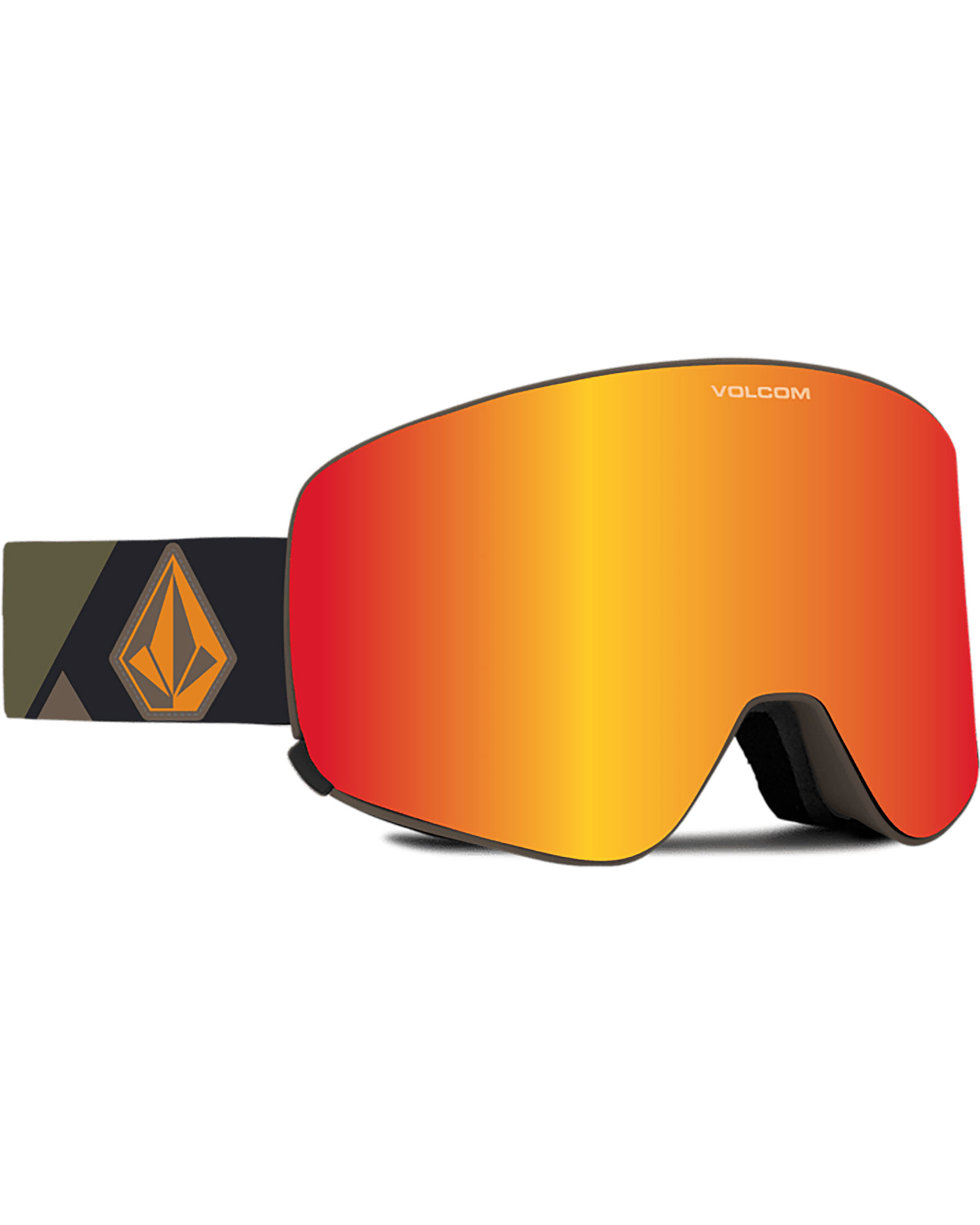 Volcom Odyssey Military/Gold / Red Chrome + Yellow 0