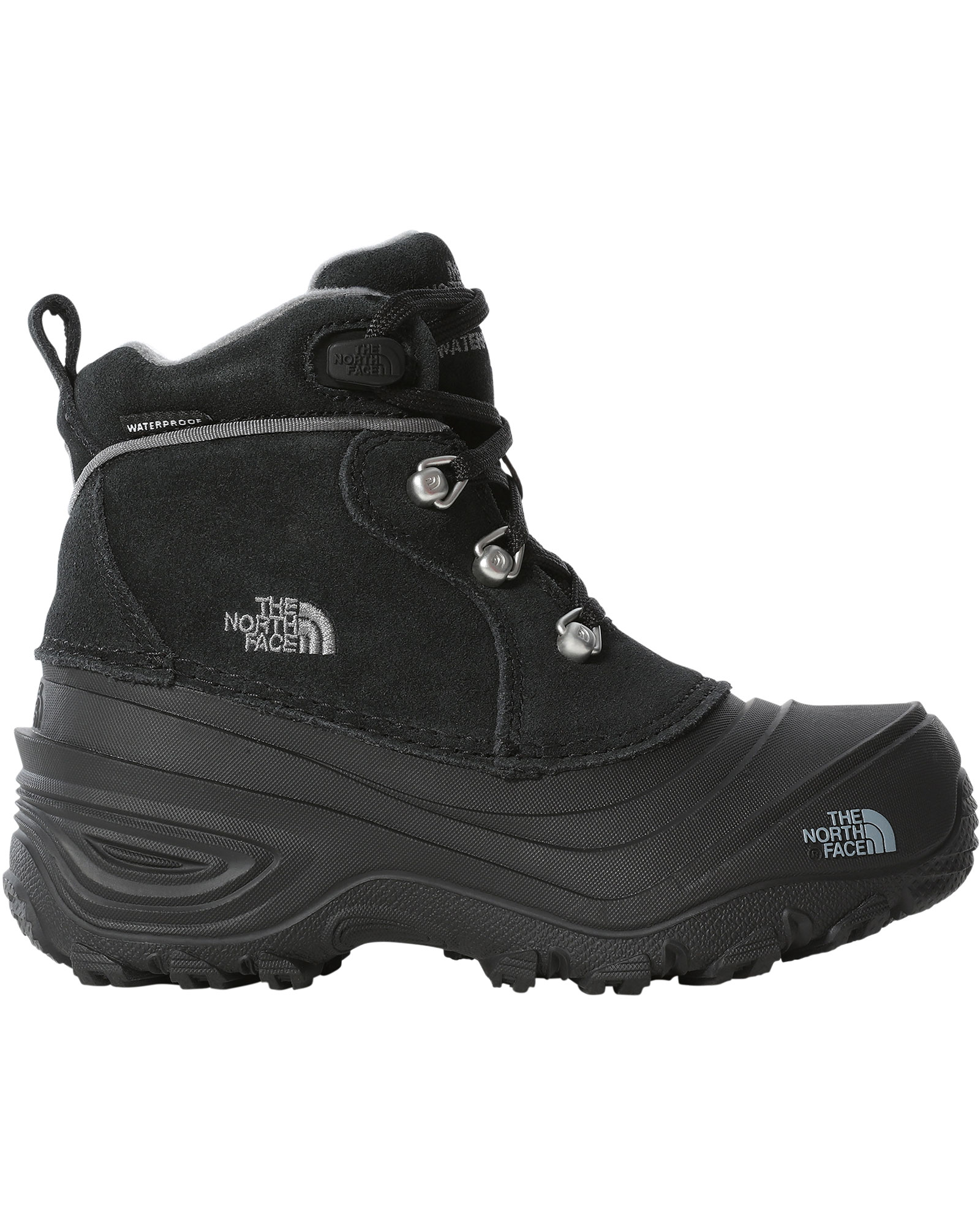 The North Face Chilkat Lace II Kids’ Snow Boots - TNF Black/Zinc Grey UK 13 INF