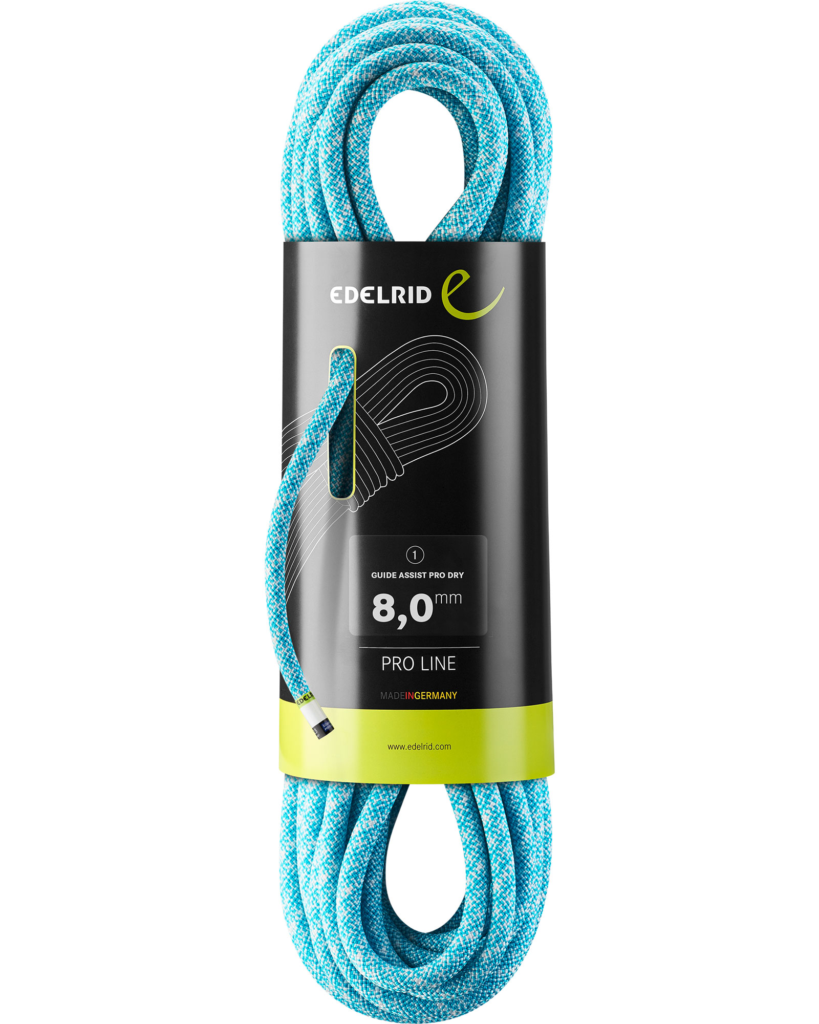 Edelrid Guide Assist Pro Dry 8.0 x 20 Rope - Icemint 20m