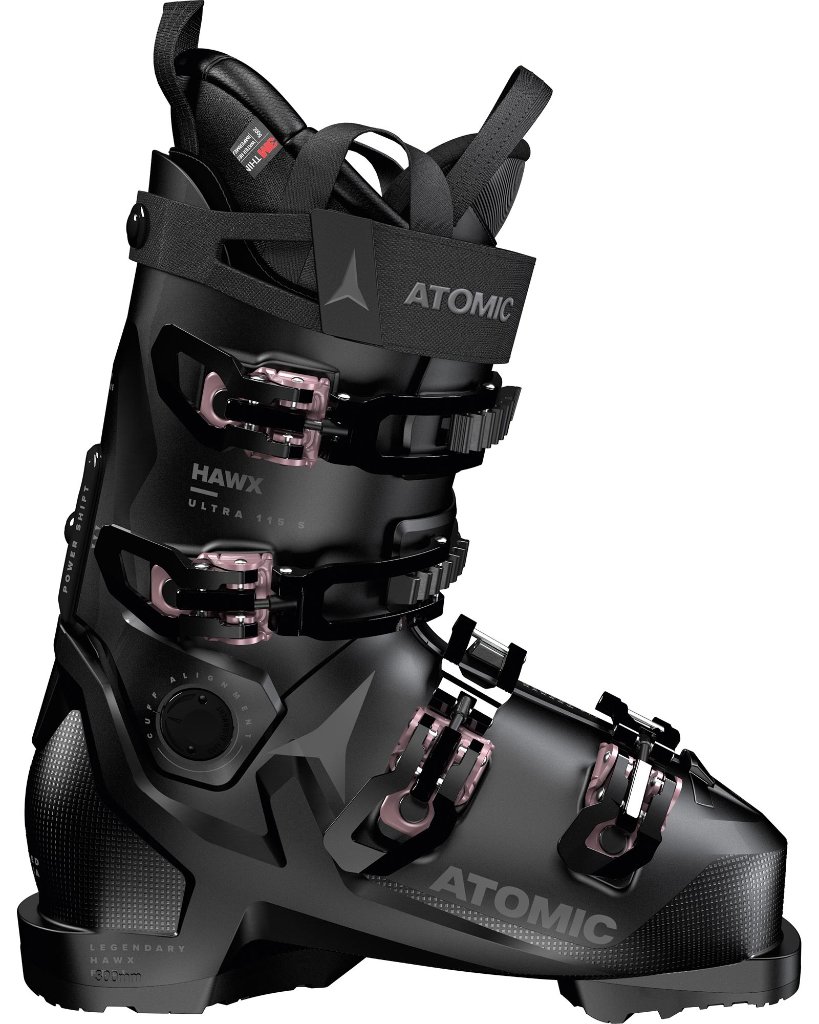 Atomic Hawx Ultra 115 S GW Women’s Ski Boots 2023 - Black/Rose Gold MP 26.0