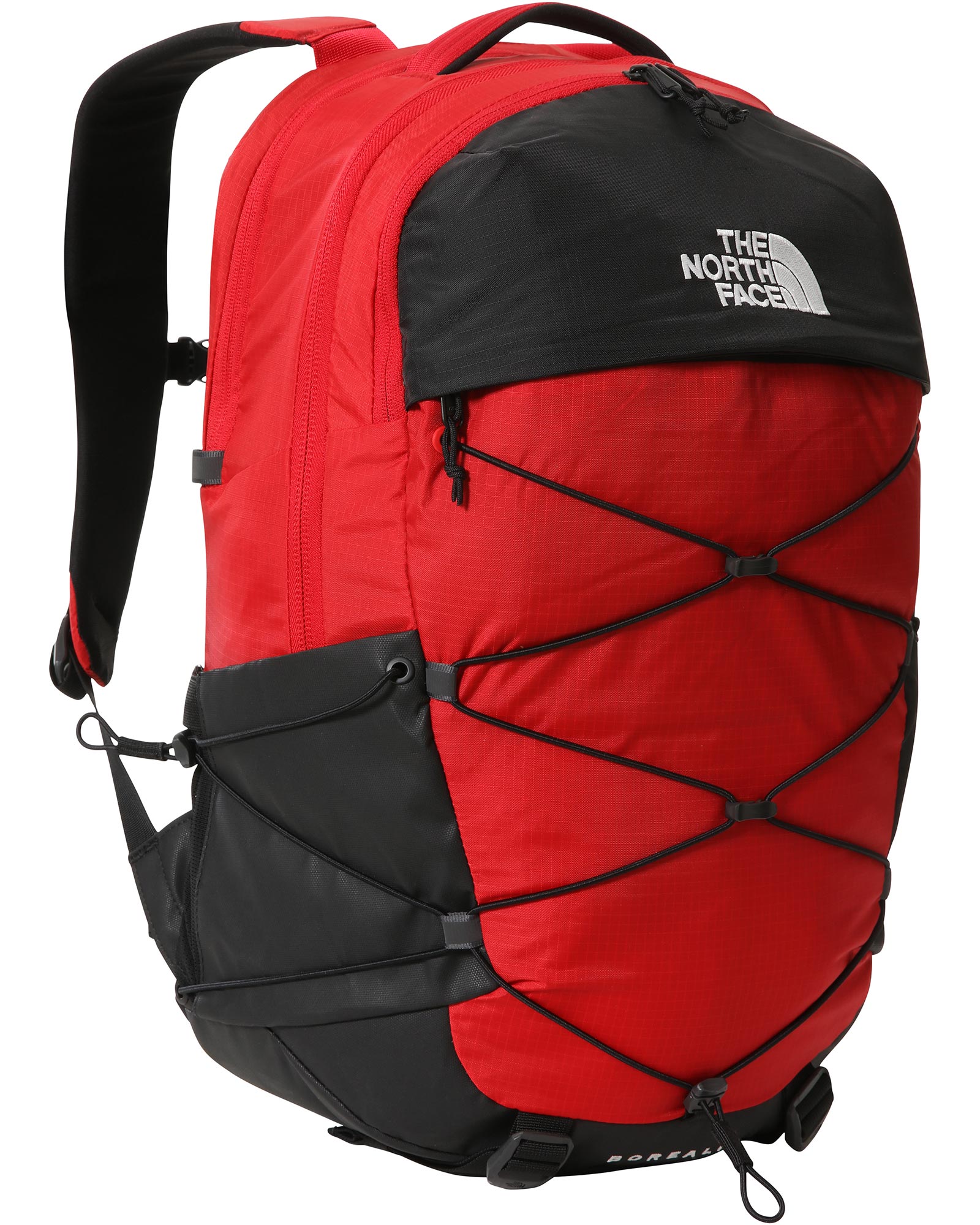 The North Face Borealis Backpack - Fiery Red Dip Dye Large Print/TNF Black