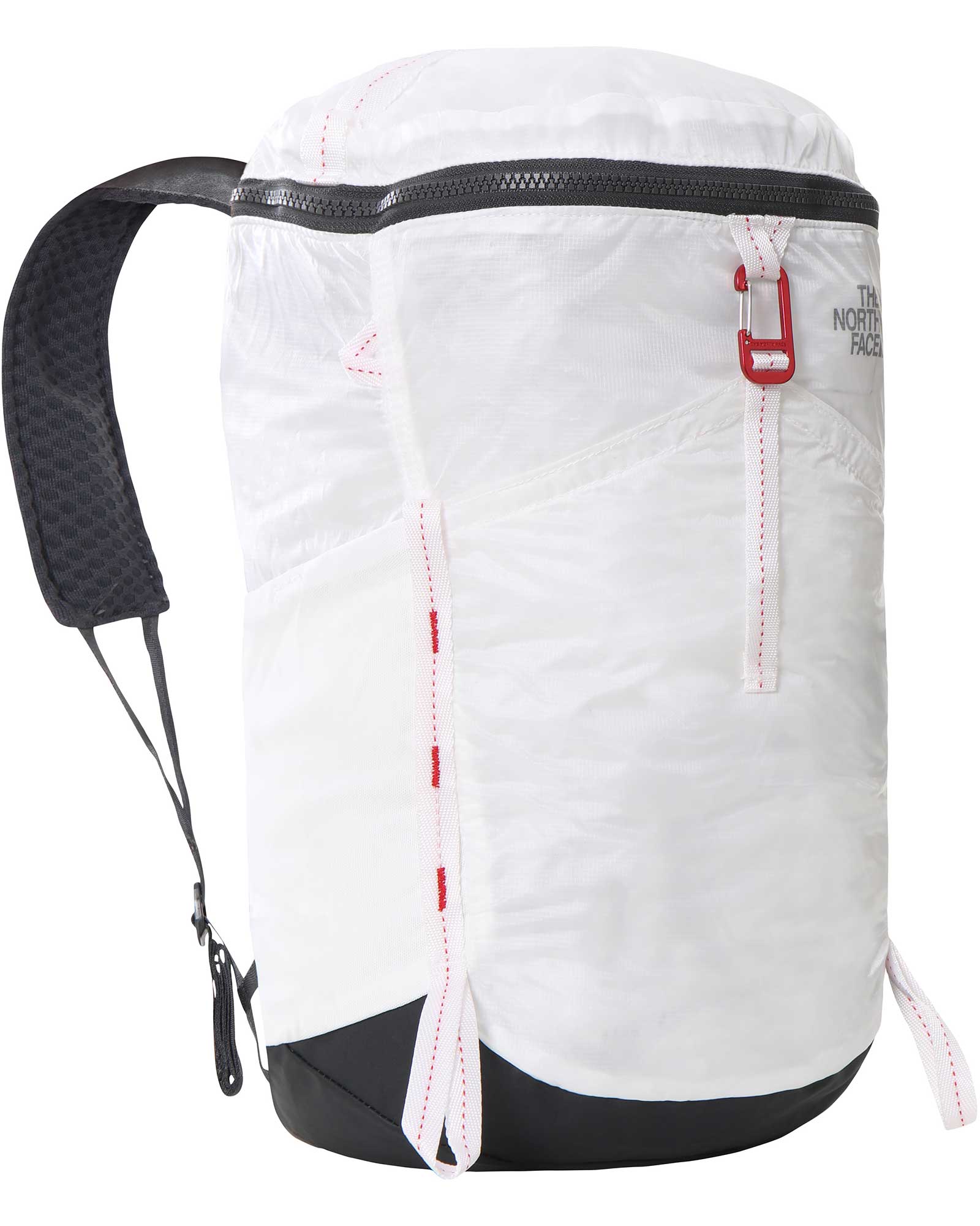 The North Face Flyweight Backpack - TNF White/Asphalt Grey/TNF Red