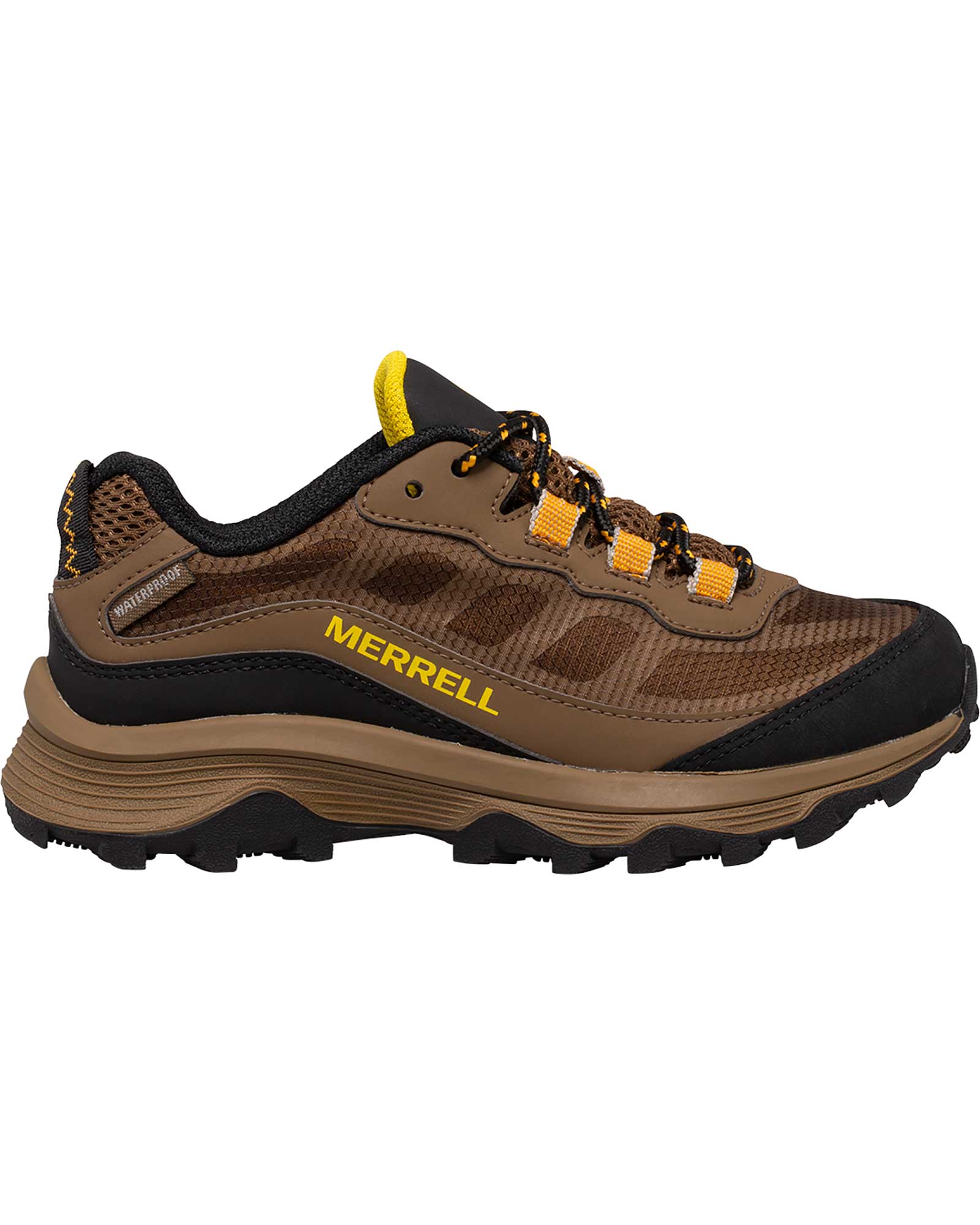 Merrell Moab Speed Laces Kids’ Waterproof Shoes - Walnut UK 4