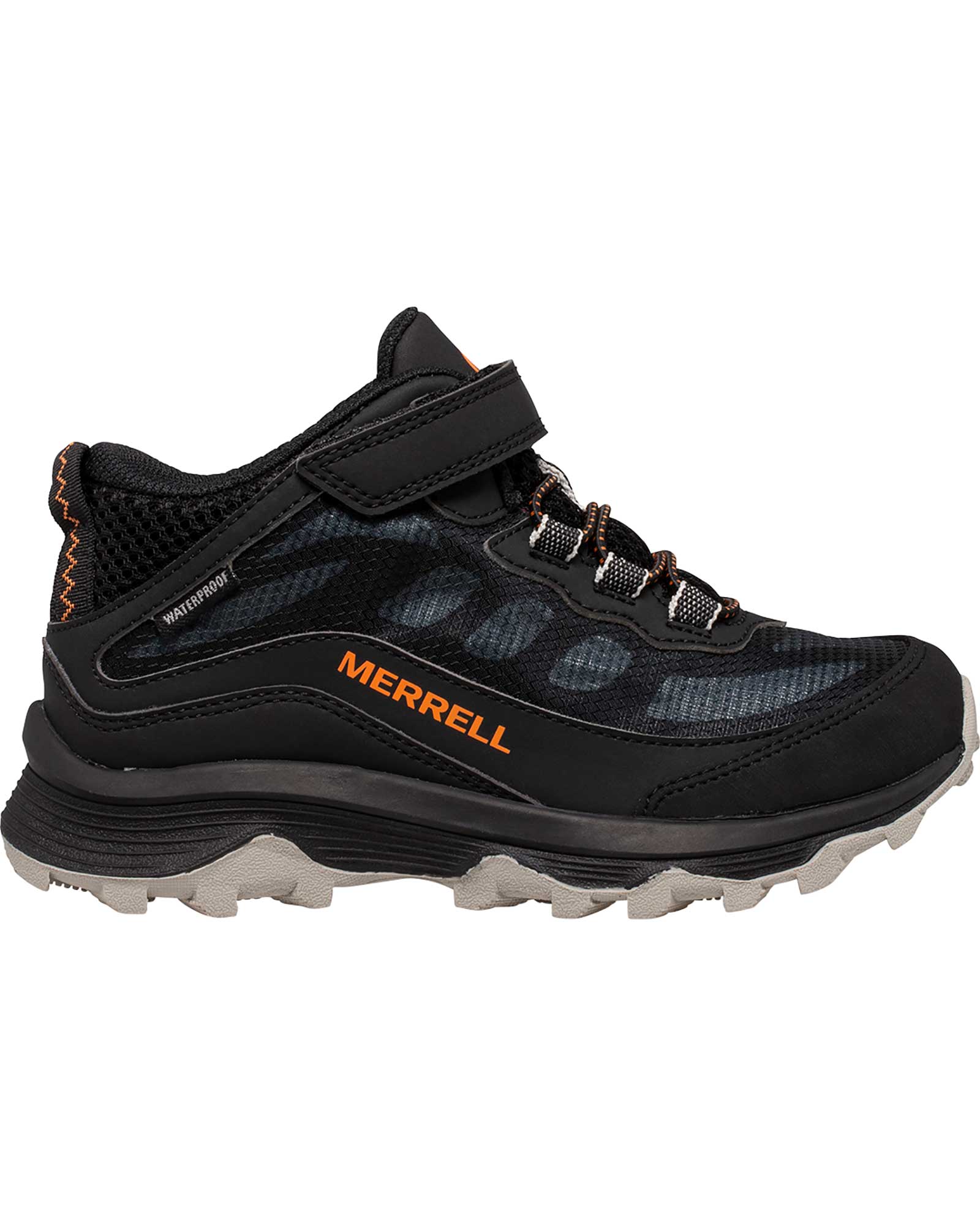 Merrell Moab Speed A/C Kids’ Mid Waterproof Boots - black UK 4
