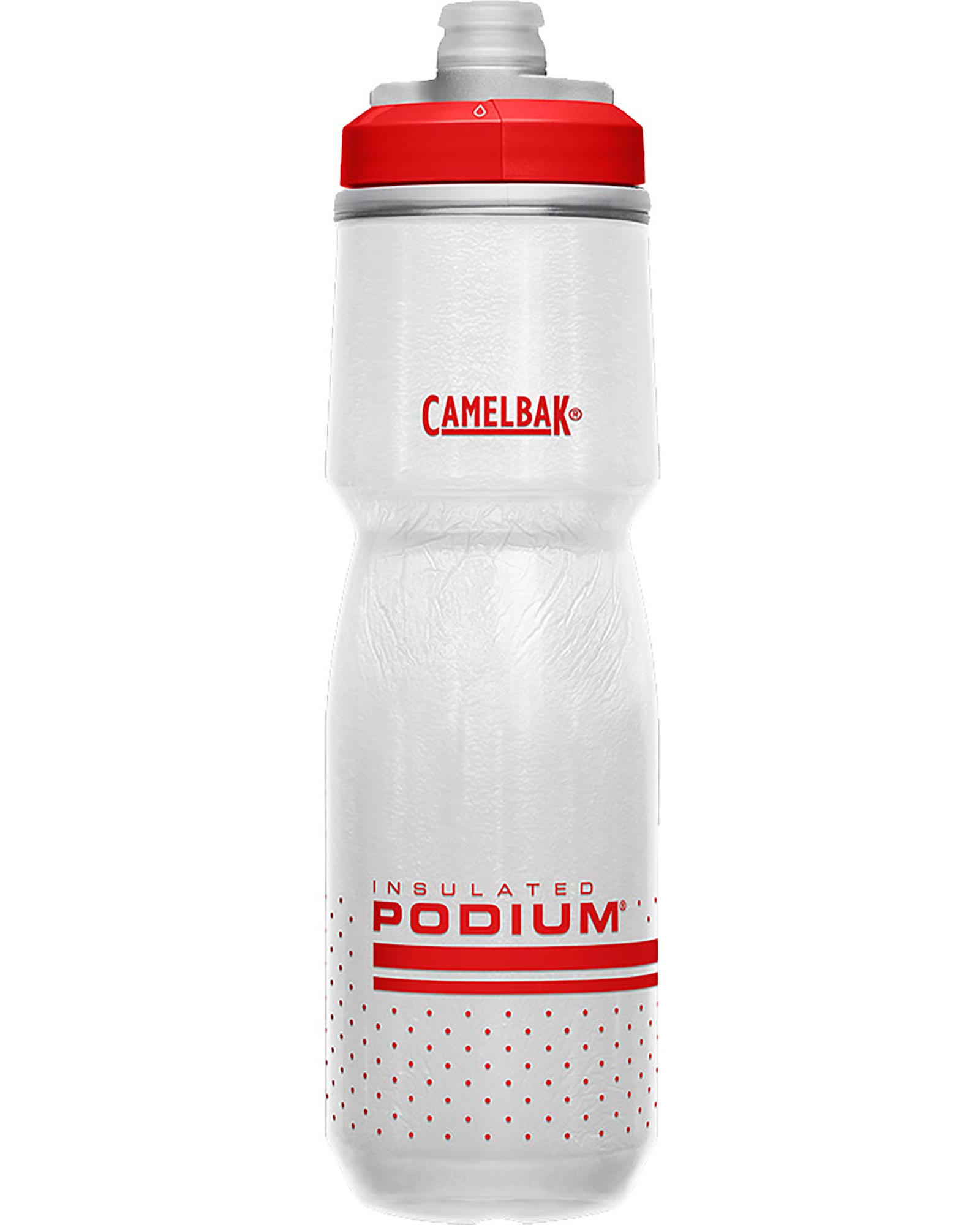 CamelBak Podium Chill 710ml Insulated Water Bottle - Fiery Red/White