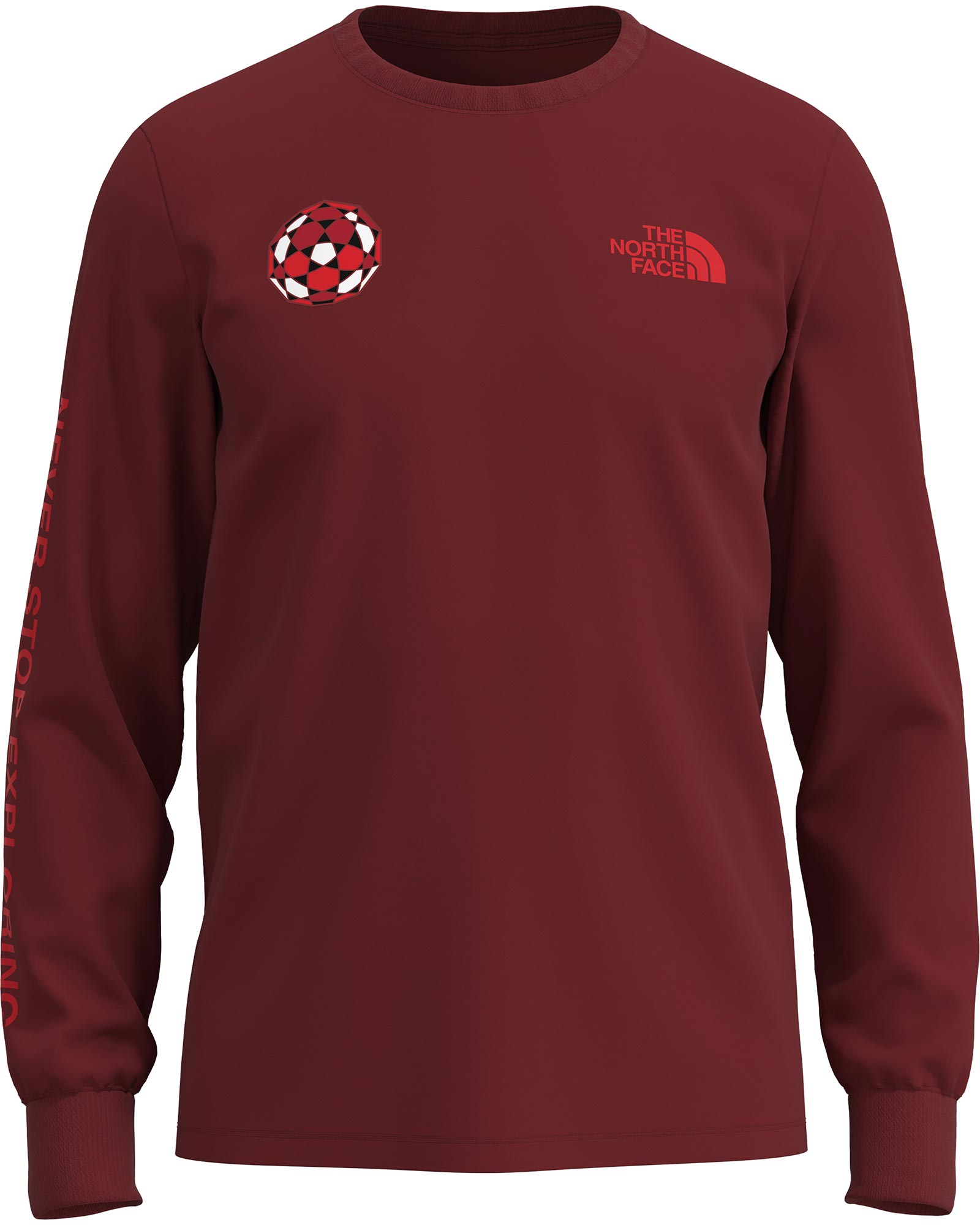 The North Face IC Men’s Long Sleeve T Shirt - Cardinal Red S