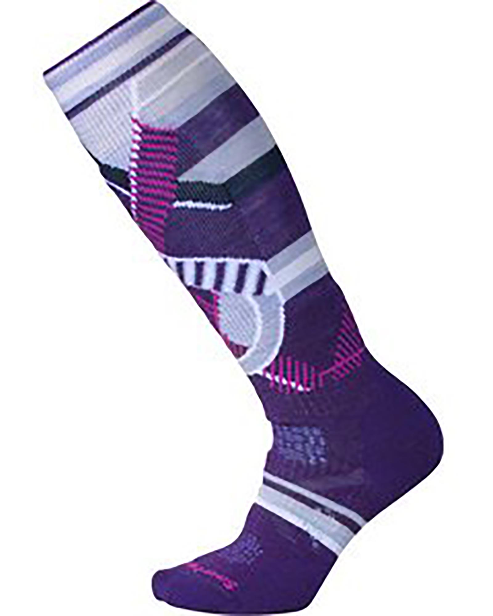 Smartwool Merino Women’s PhD Medium Pattern Socks - Mountain Purple L