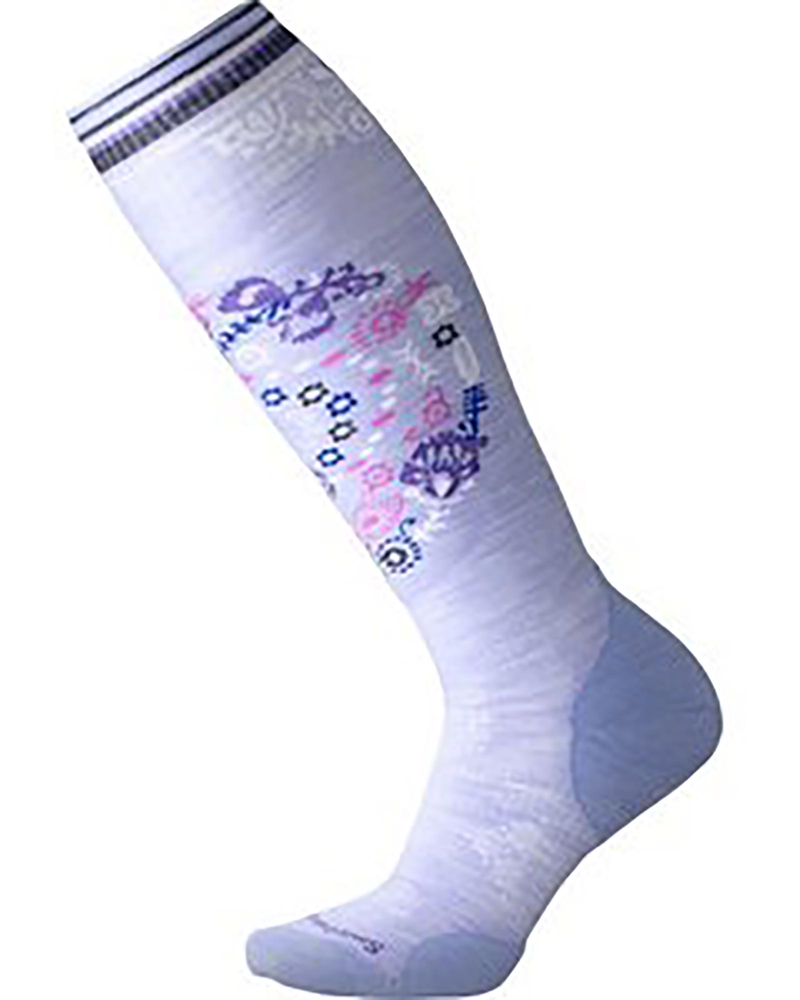 Smartwool Merino Women’s PhD Light Elite Pattern Socks - Purple Mist L