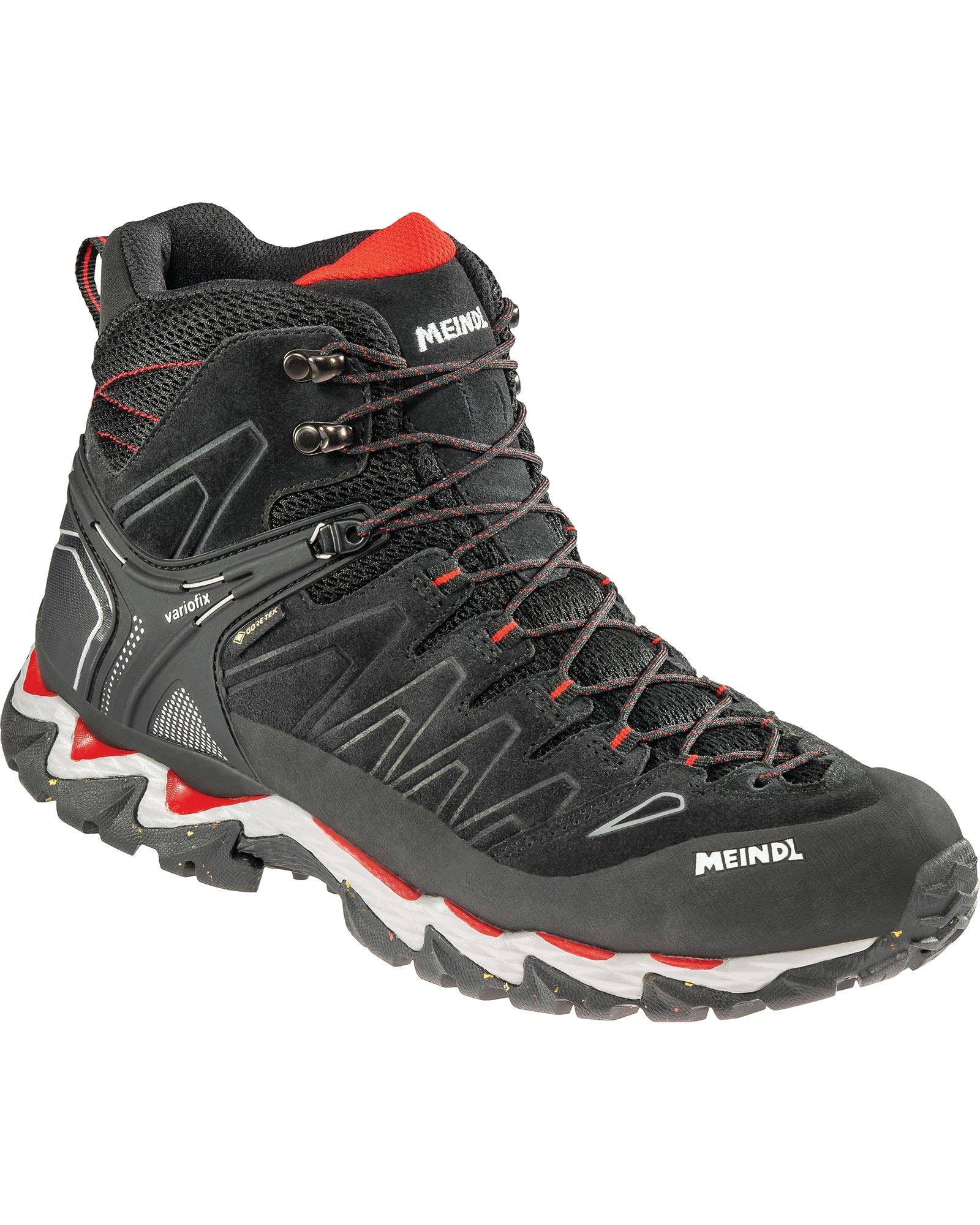 Meindl Lite Hike GORE TEX Men’s Boots - Black/Red UK 7.5