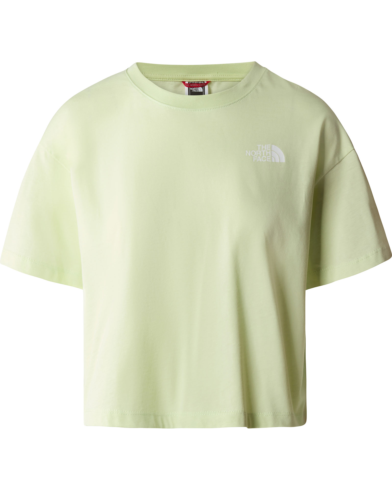 The North Face Cropped Simple Dome Women’s T Shirt - Lime Cream S