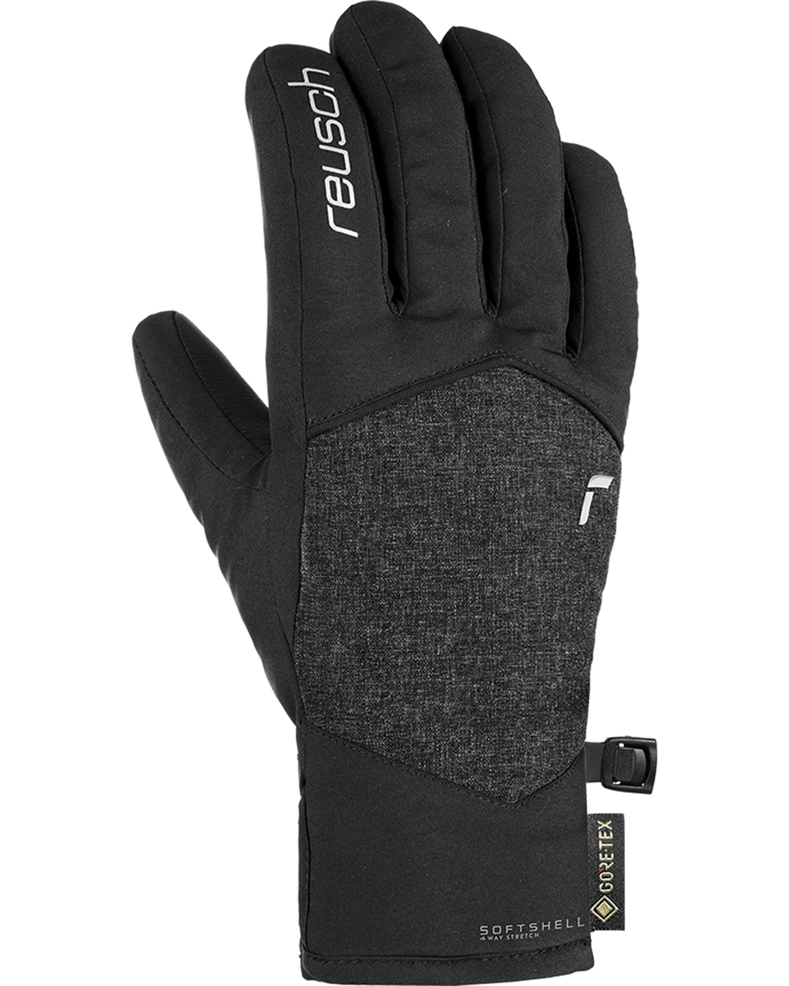 Reusch Mia Women’s Gloves - Black/Black Melange Size 6.5