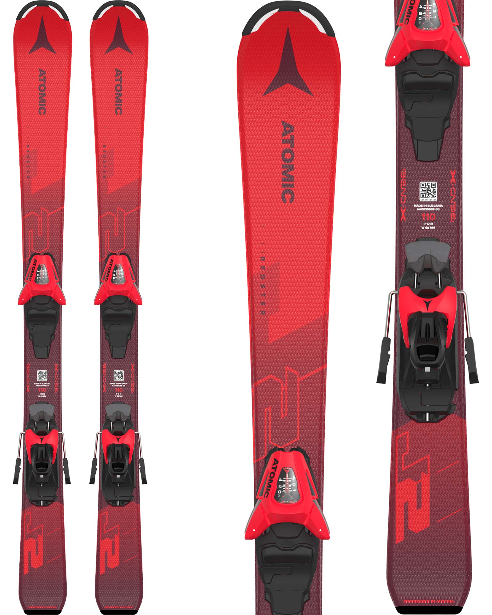 Atomic Redster J2 100 120cm Youth Skis + C 5 GW Bindings 2024 100cm
