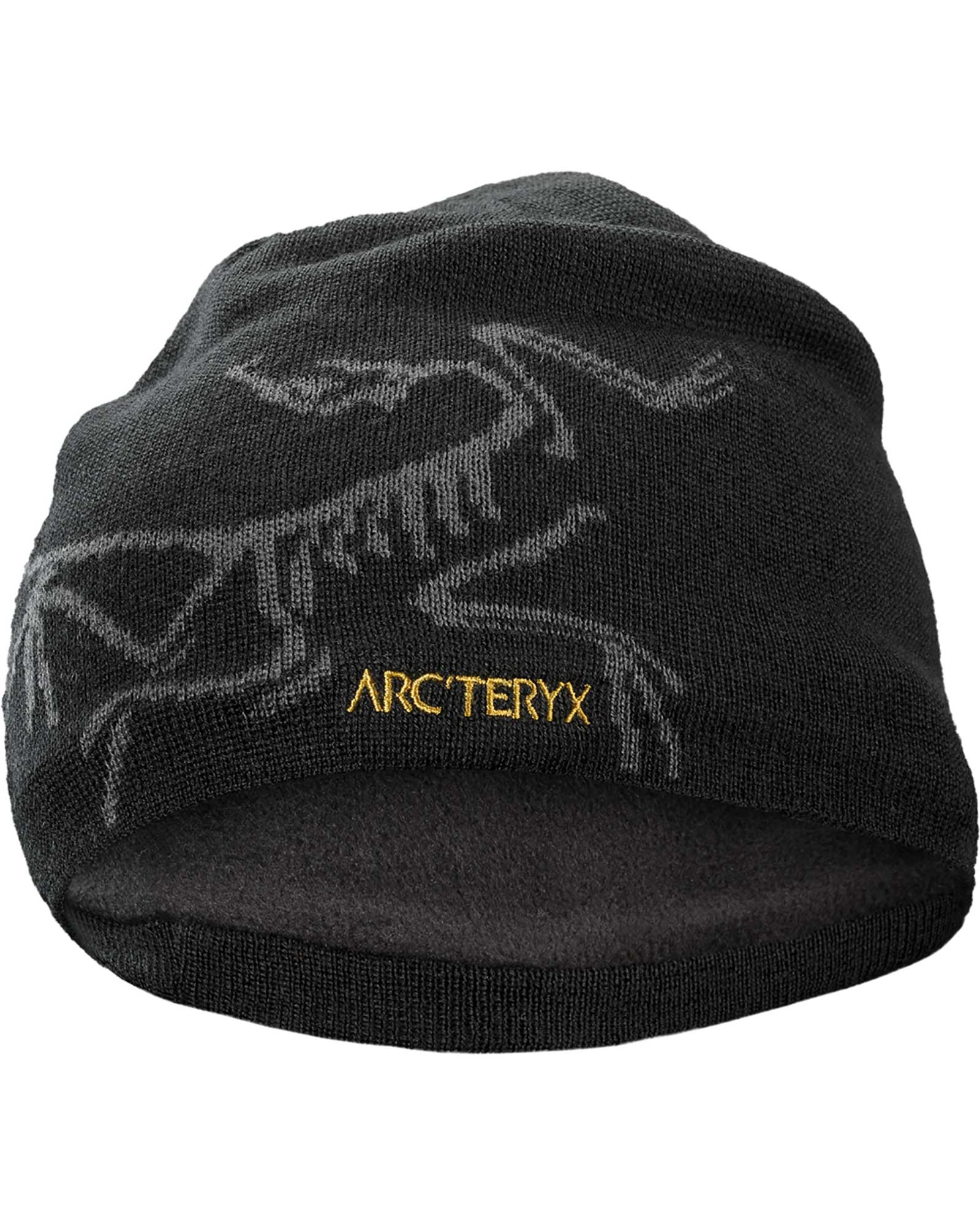 arcteryx beanie black red