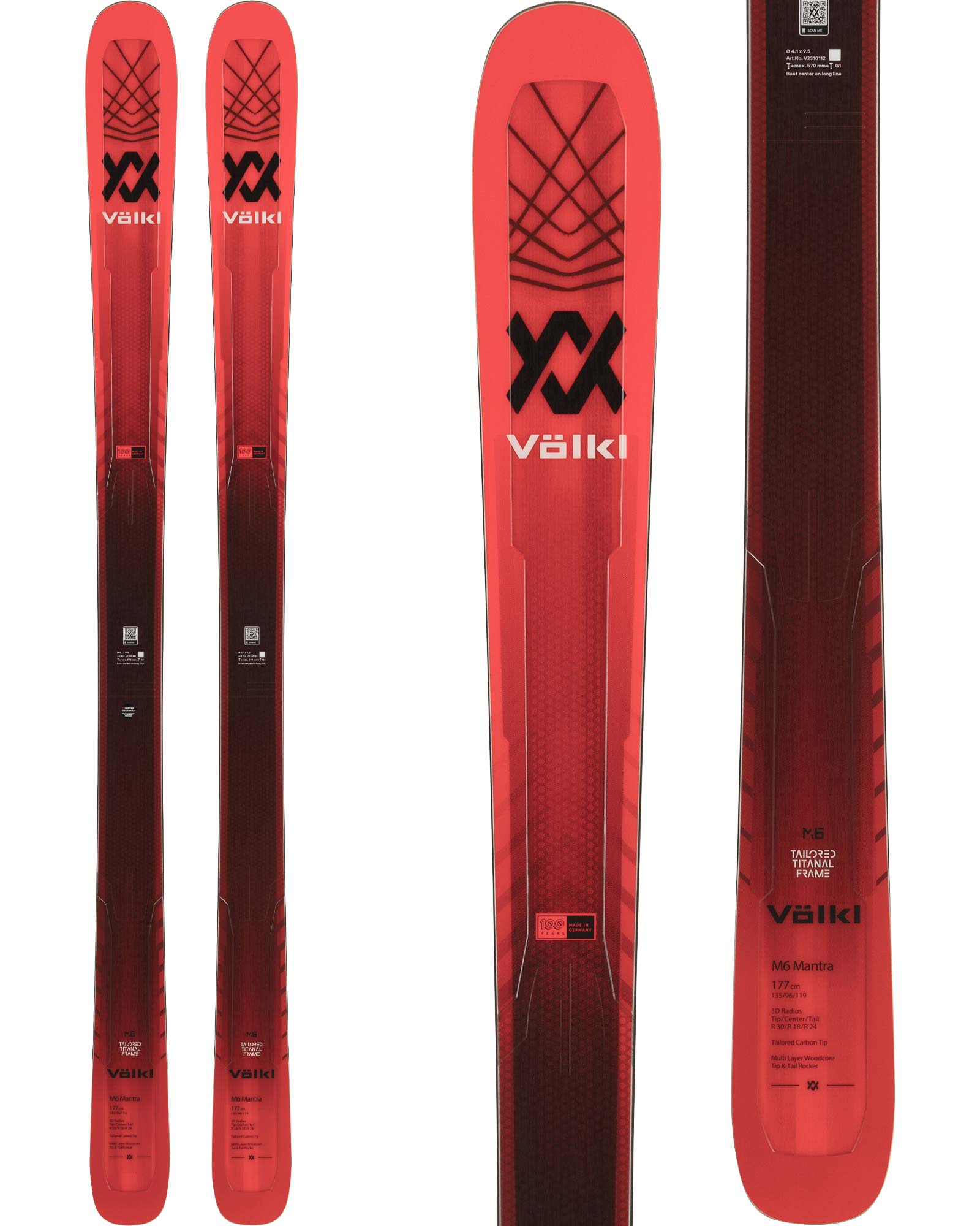 Volkl Mantra M6 Skis 2024 170cm