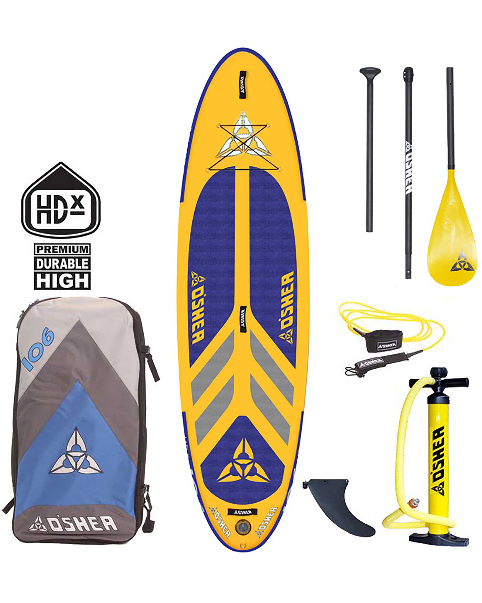 O'Shea HDx 10'6 Inflatable Stand-Up Paddleboard Package