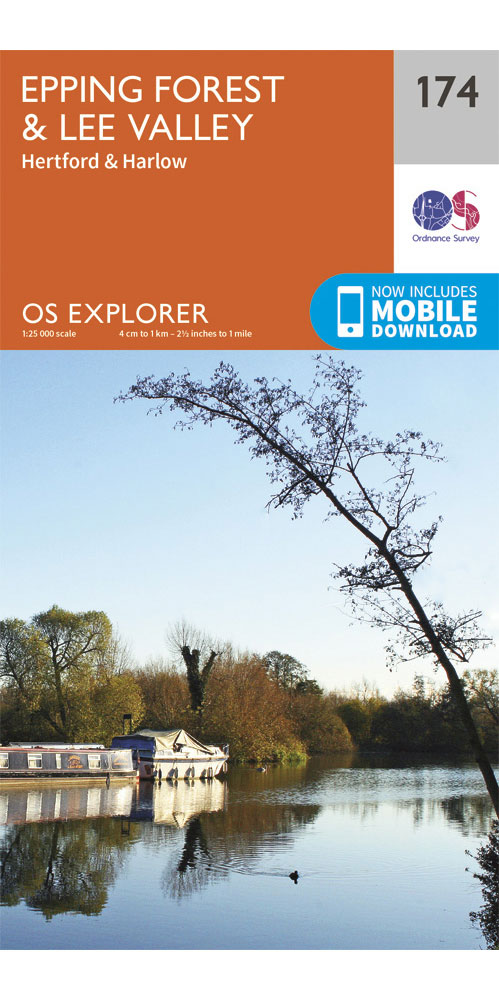 Ordnance Survey Epping Forest & Lee Valley   OS Explorer 174 Map